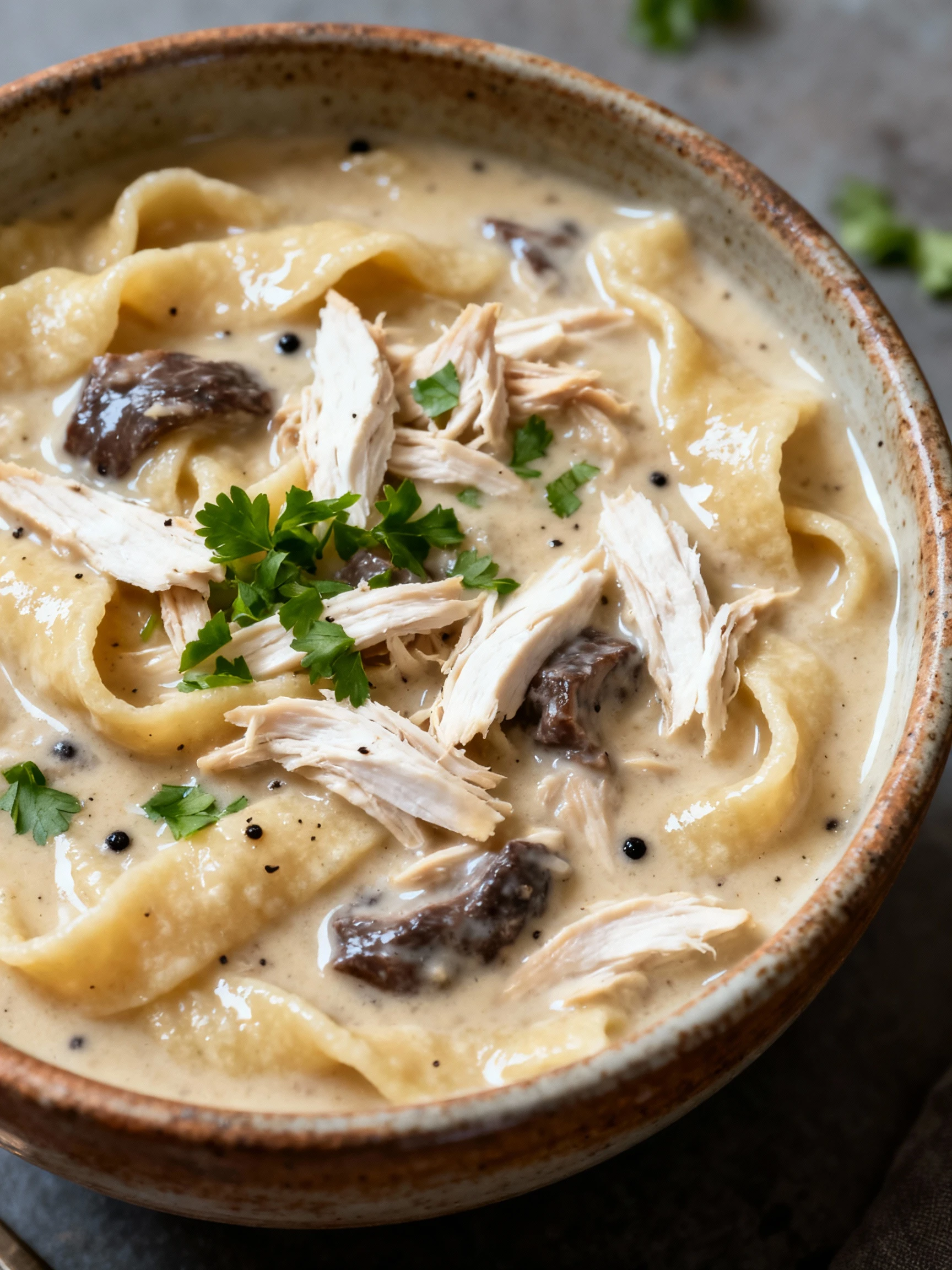 Chicken and Dumplings finished