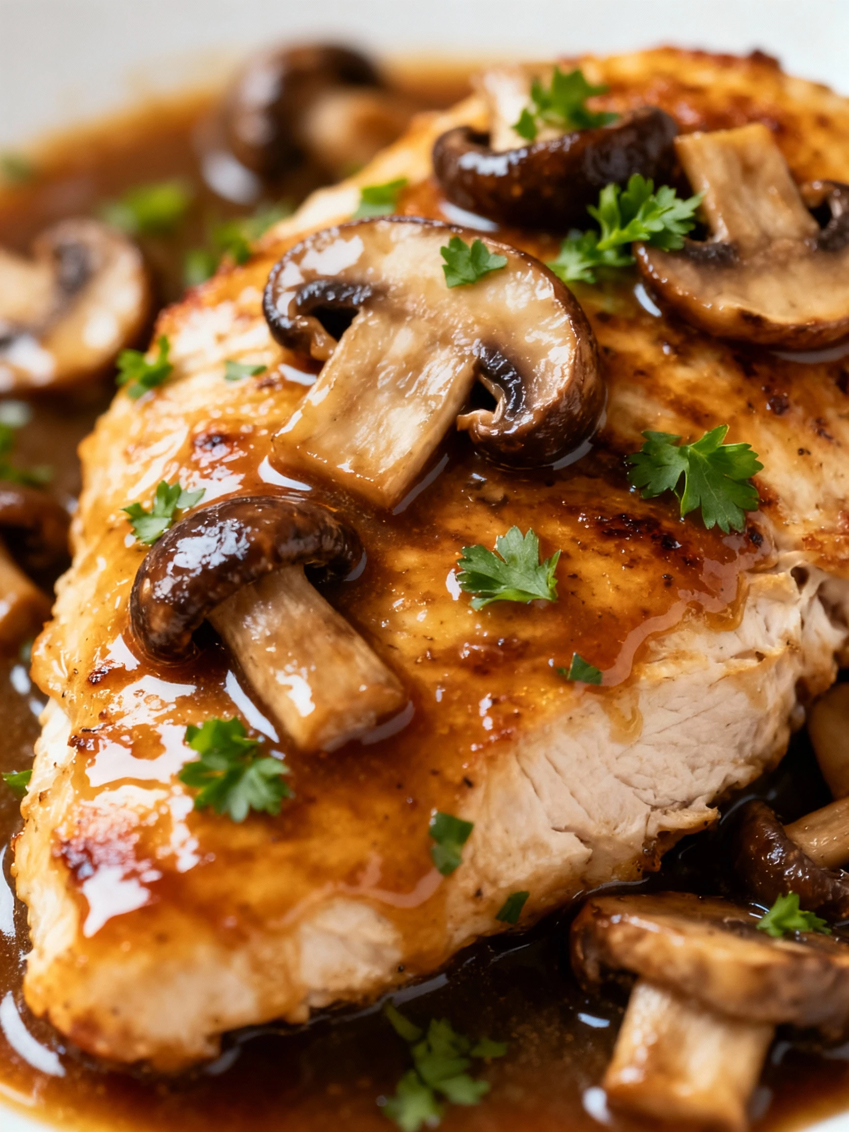 Chicken Marsala finished