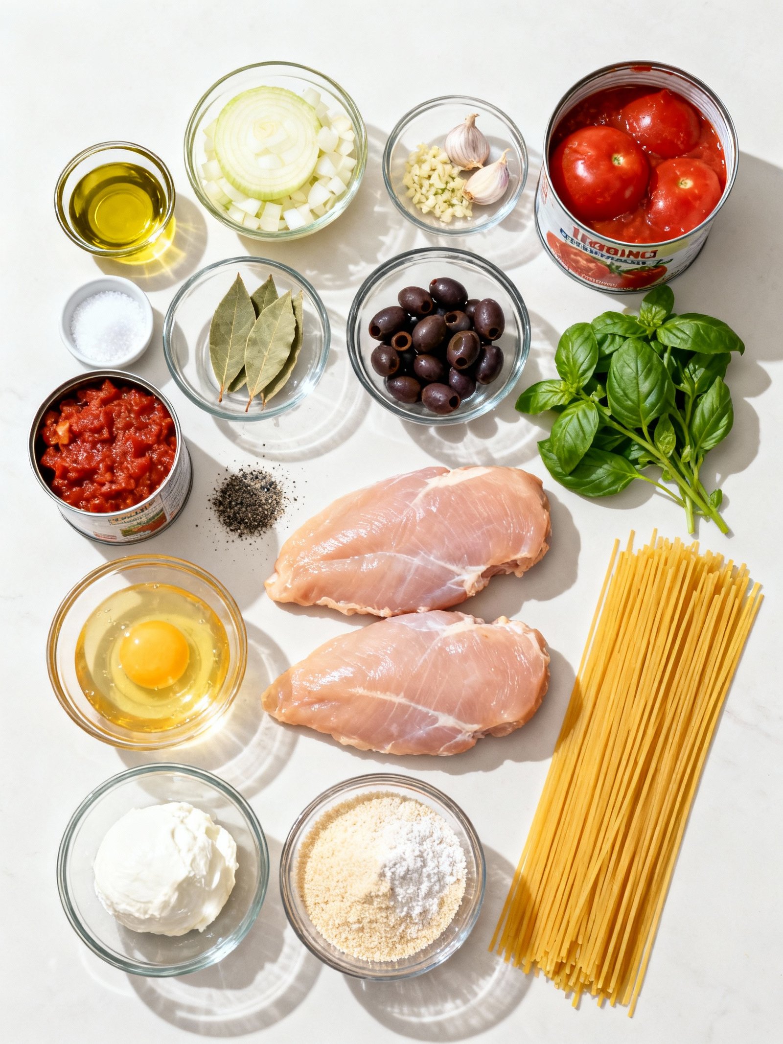 Chicken Parmesan ingredients