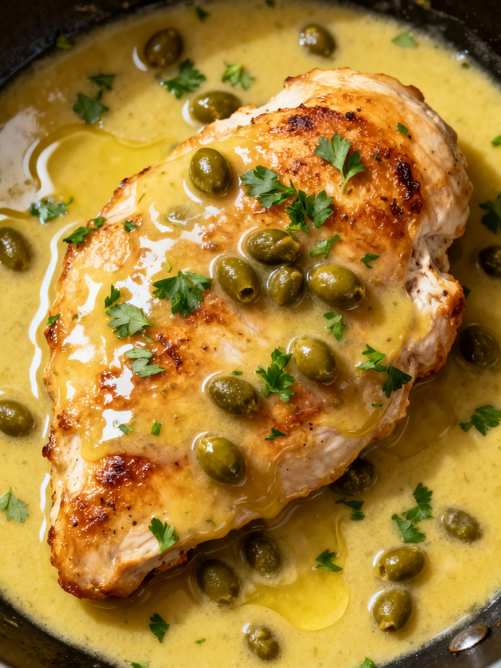 Chicken Piccata finished