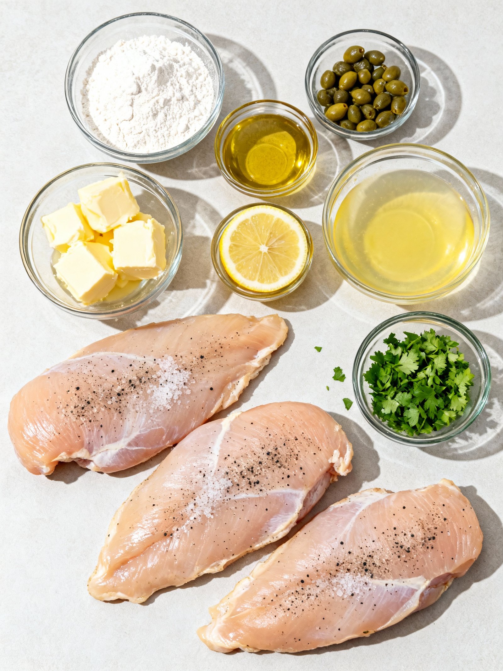 Chicken Piccata ingredients