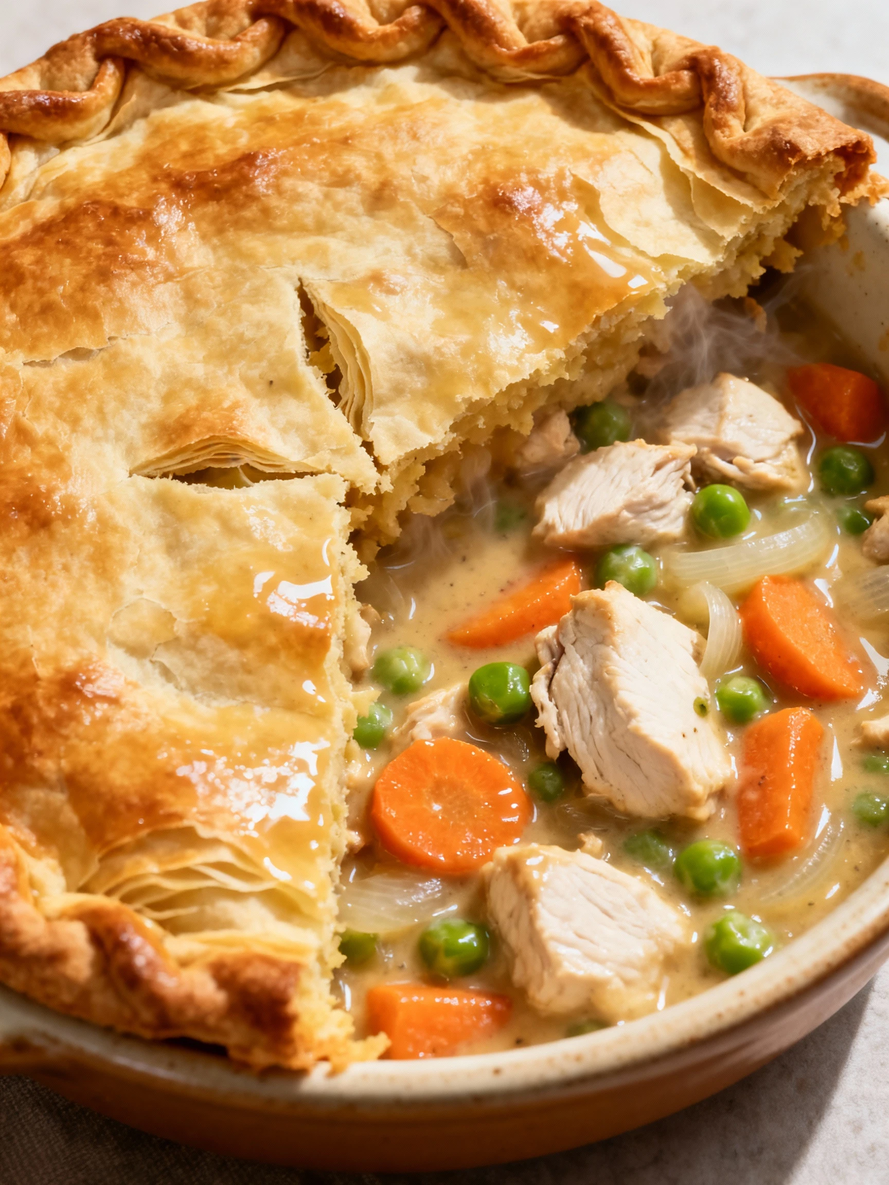 Chicken Pot Pie finished
