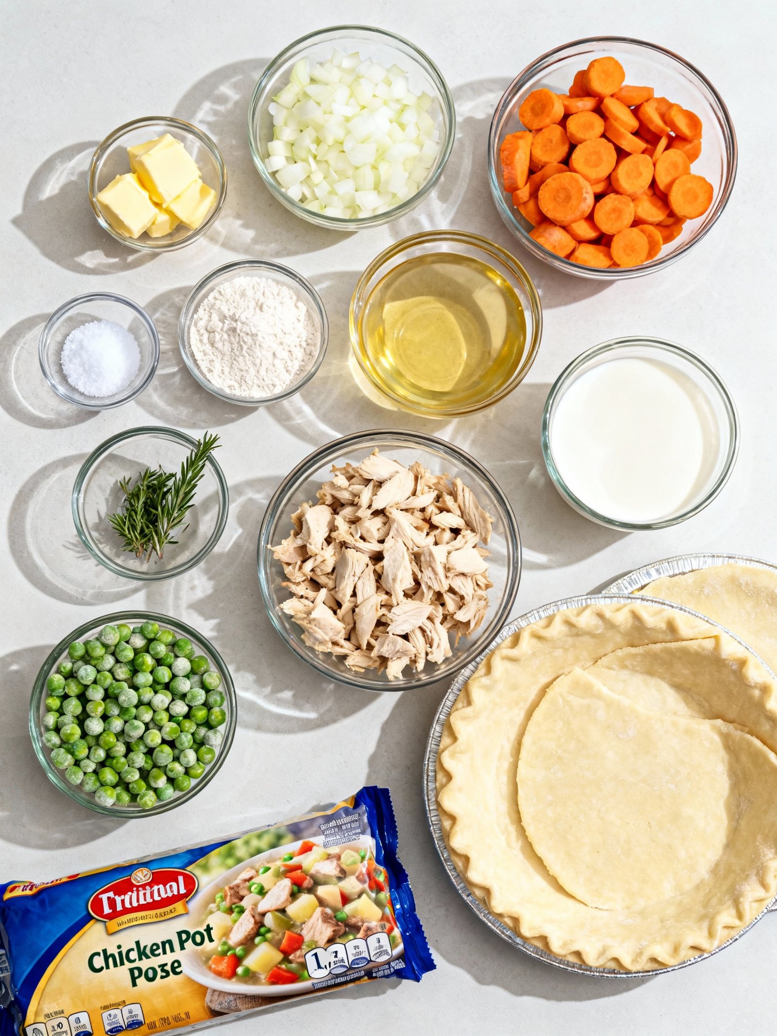 Chicken Pot Pie ingredients