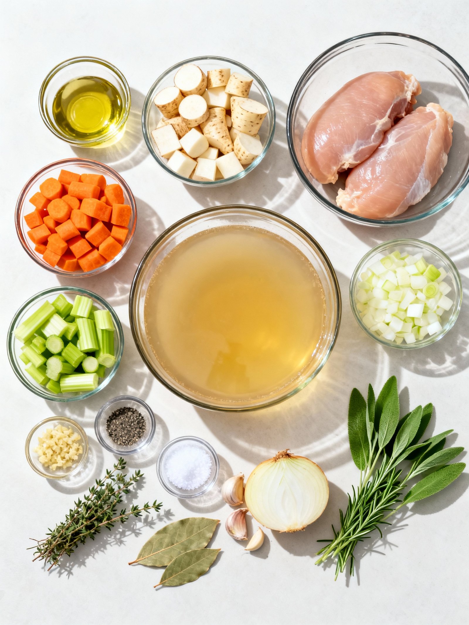 Chicken Soup Recipe ingredients