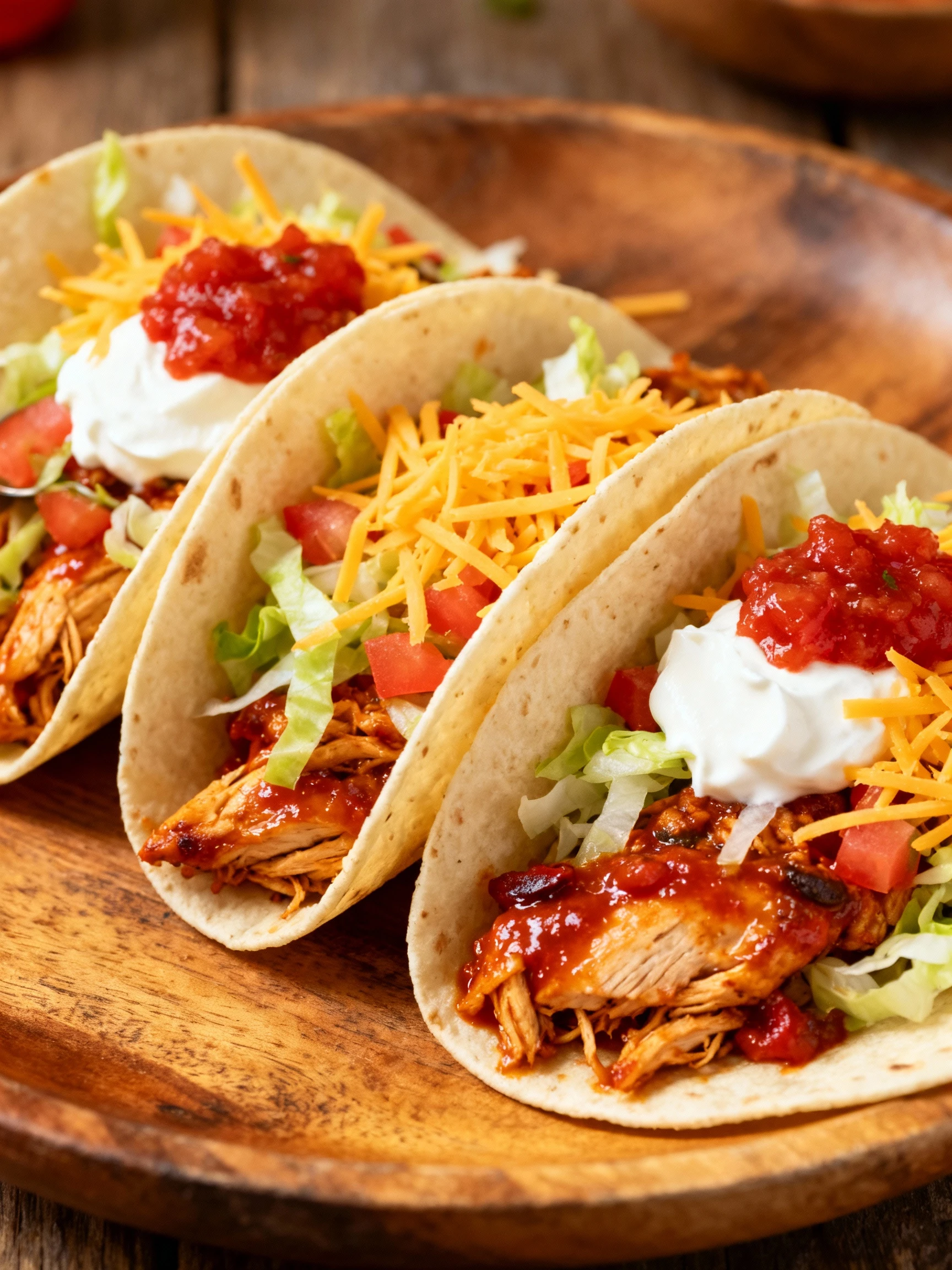 Chicken Tacos finished