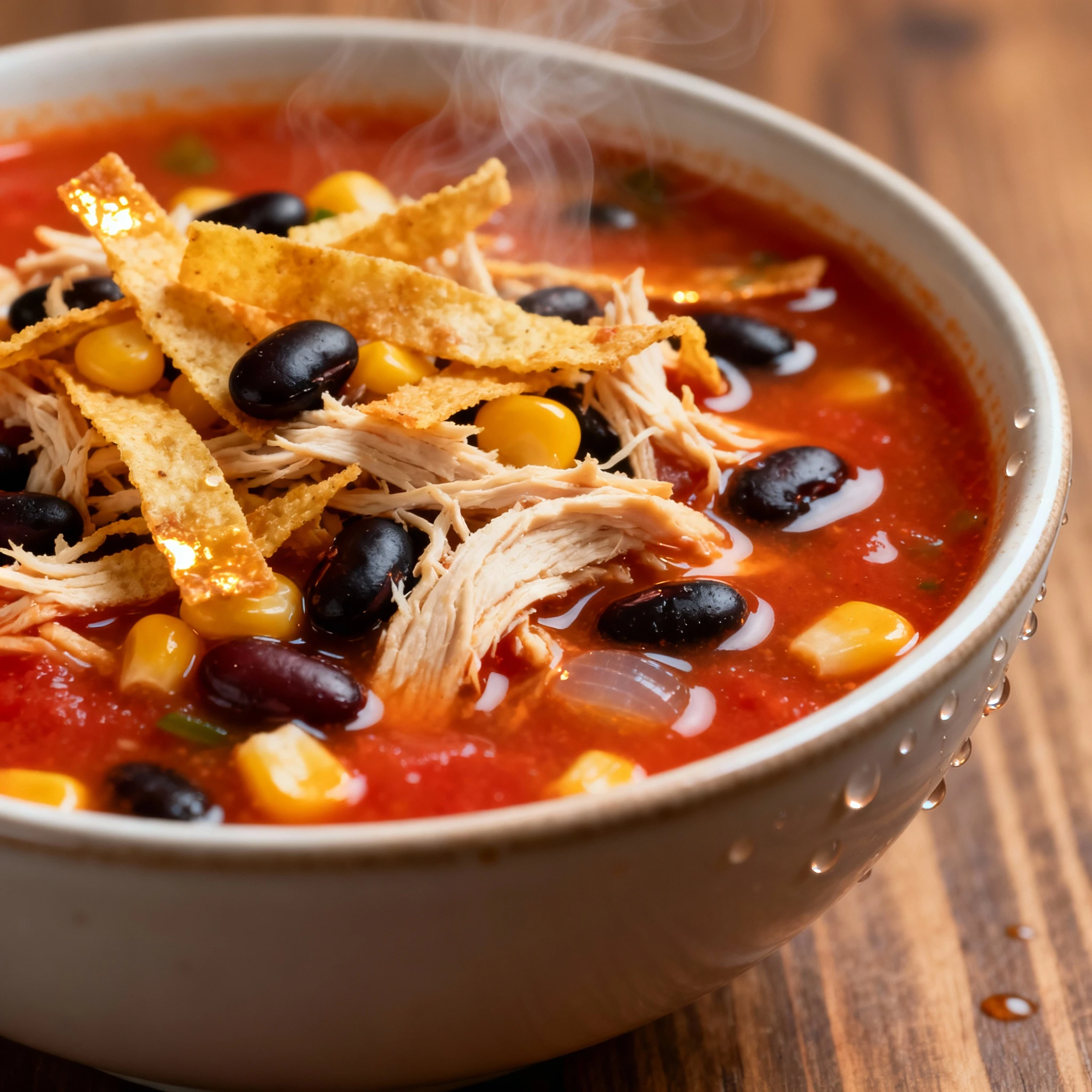 Chicken Tortilla Soup finished
