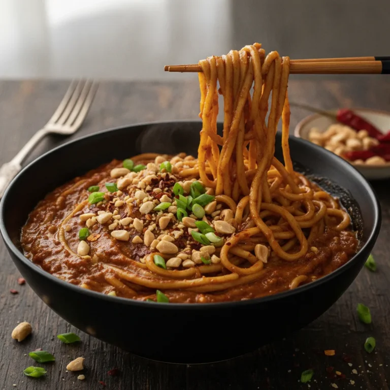 Viral 10-Minute Chili Peanut Noodles Recipe