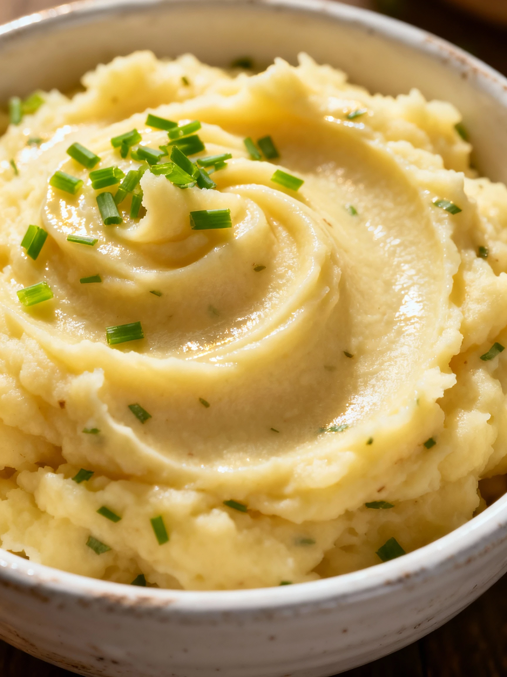 Chive Sour Cream Mashed Potatoes finished