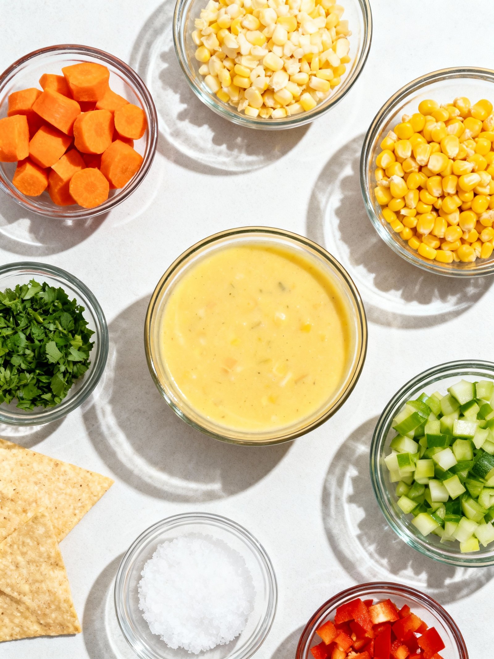 Corn Chowder ingredients