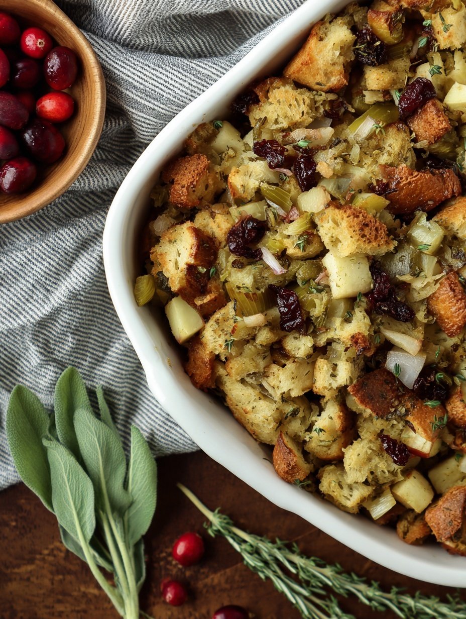 Cranberry Apple Stuffing ingredients