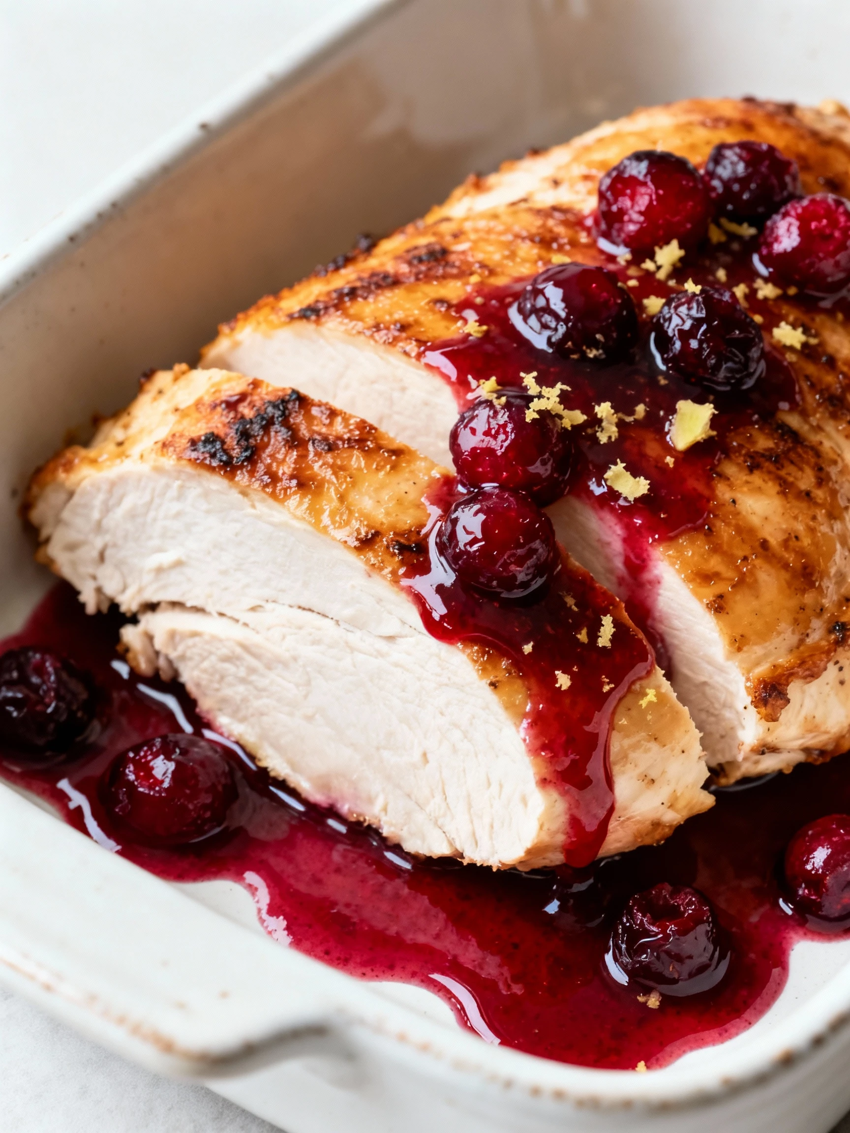 Cranberry Glazed Chicken finished