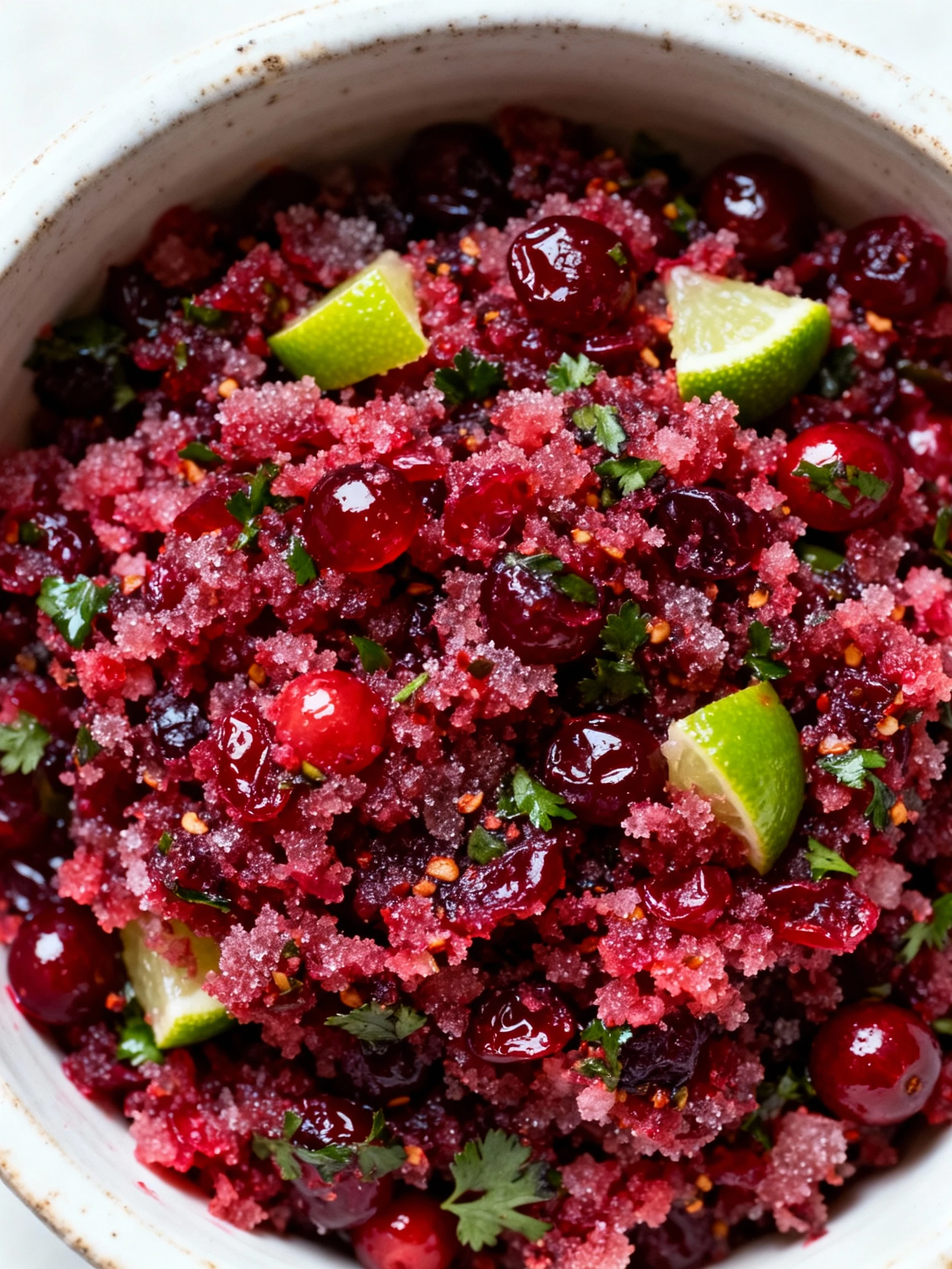 Cranberry Jalapeño Relish finished