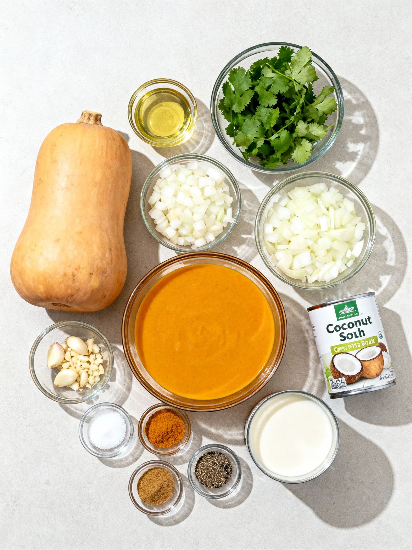 Curry Butternut Squash Soup ingredients