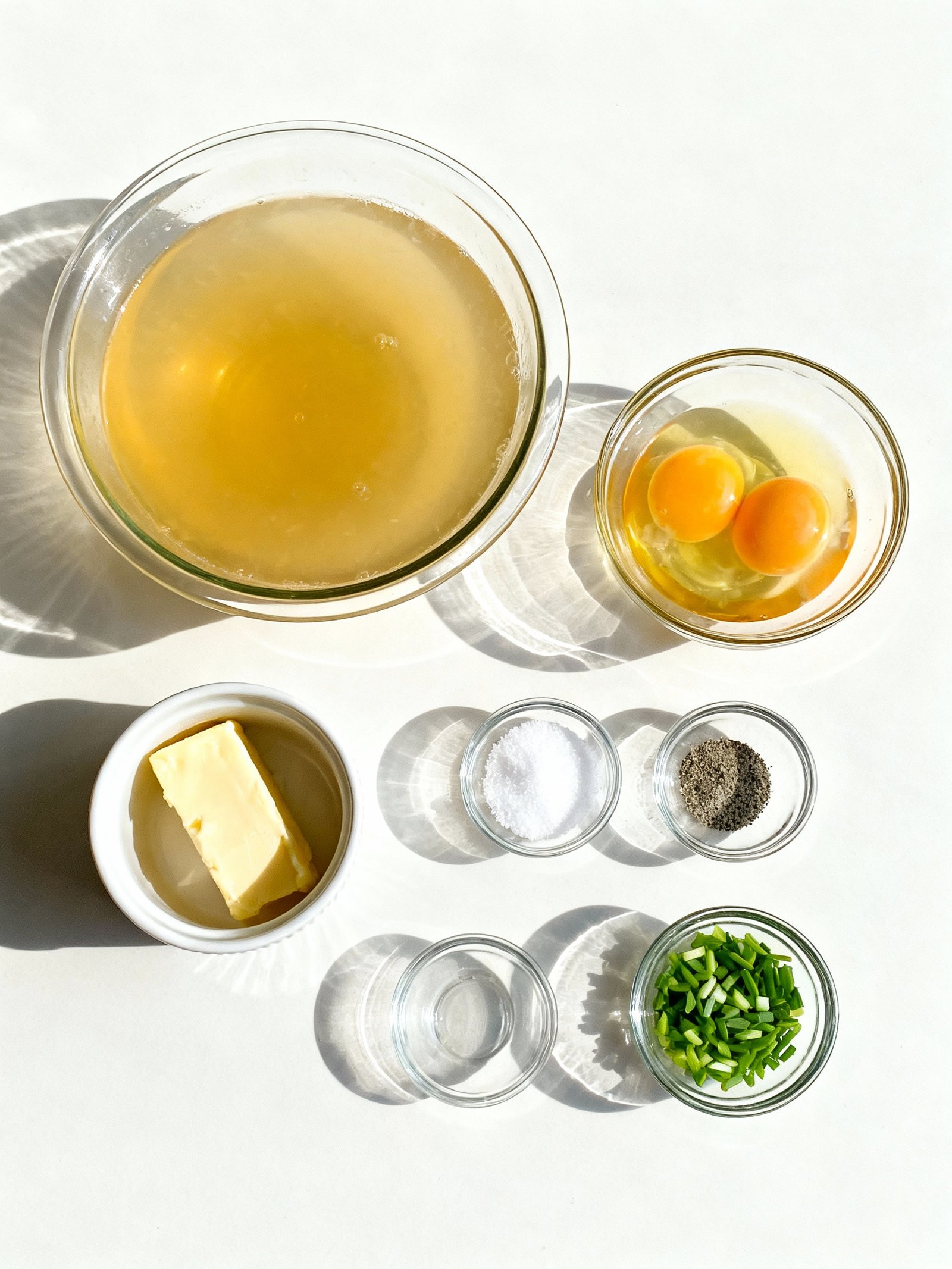 Depression era Egg Drop Soup ingredients