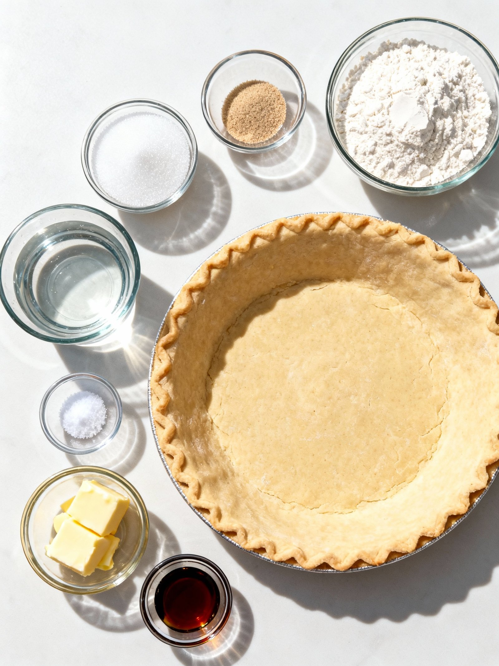 Depression era Water Pie ingredients