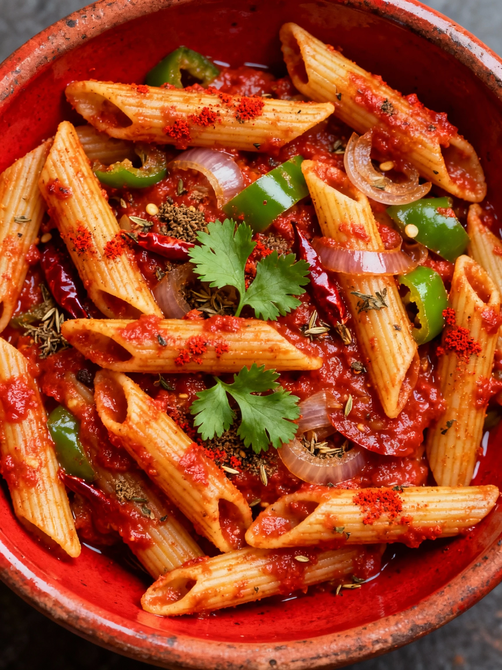 Desi Red Sauce Pasta Recipe #shorts #pasta #redsausepasta #italianfood #lionfield #dahi finished