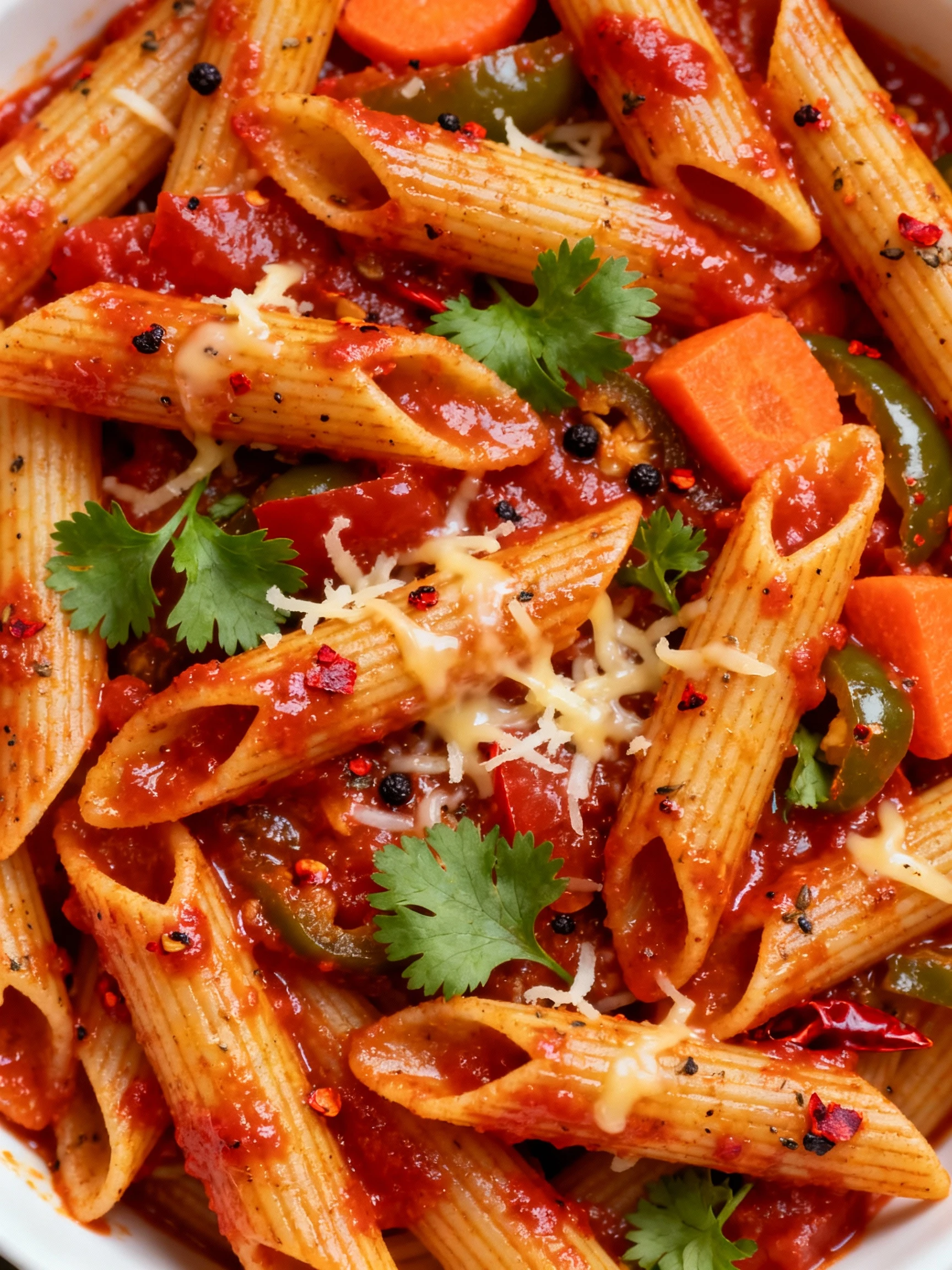 Desi Red Sauce Pasta Recipe #shorts #pasta #redsausepasta #italianfood #lionfield #dahi finished