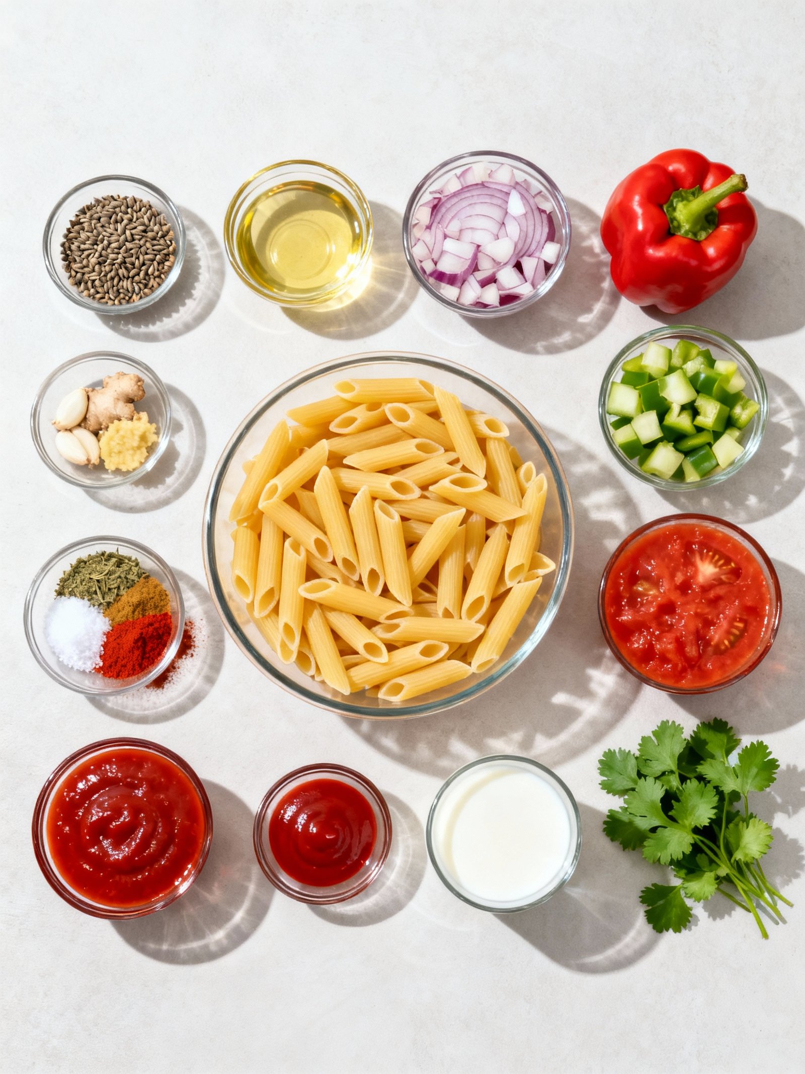 Desi Red Sauce Pasta Recipe #shorts #pasta #redsausepasta #italianfood #lionfield #dahi ingredients