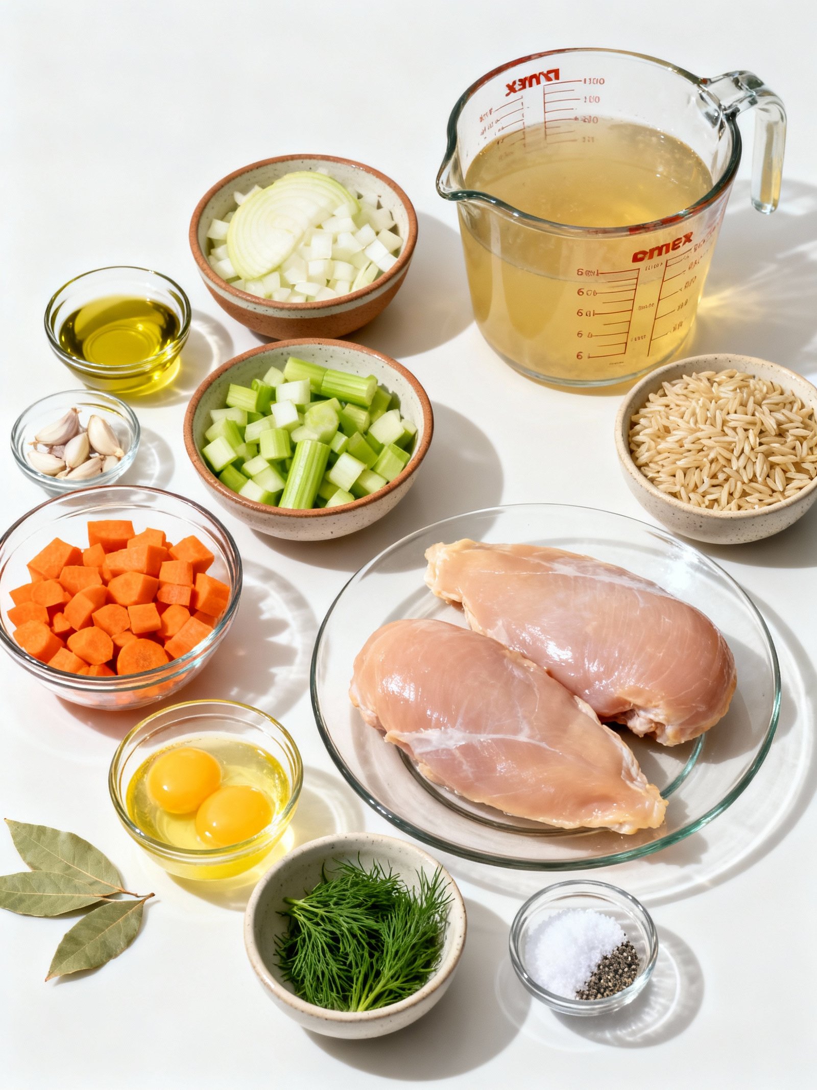 Greek Lemon Chicken Soup ingredients
