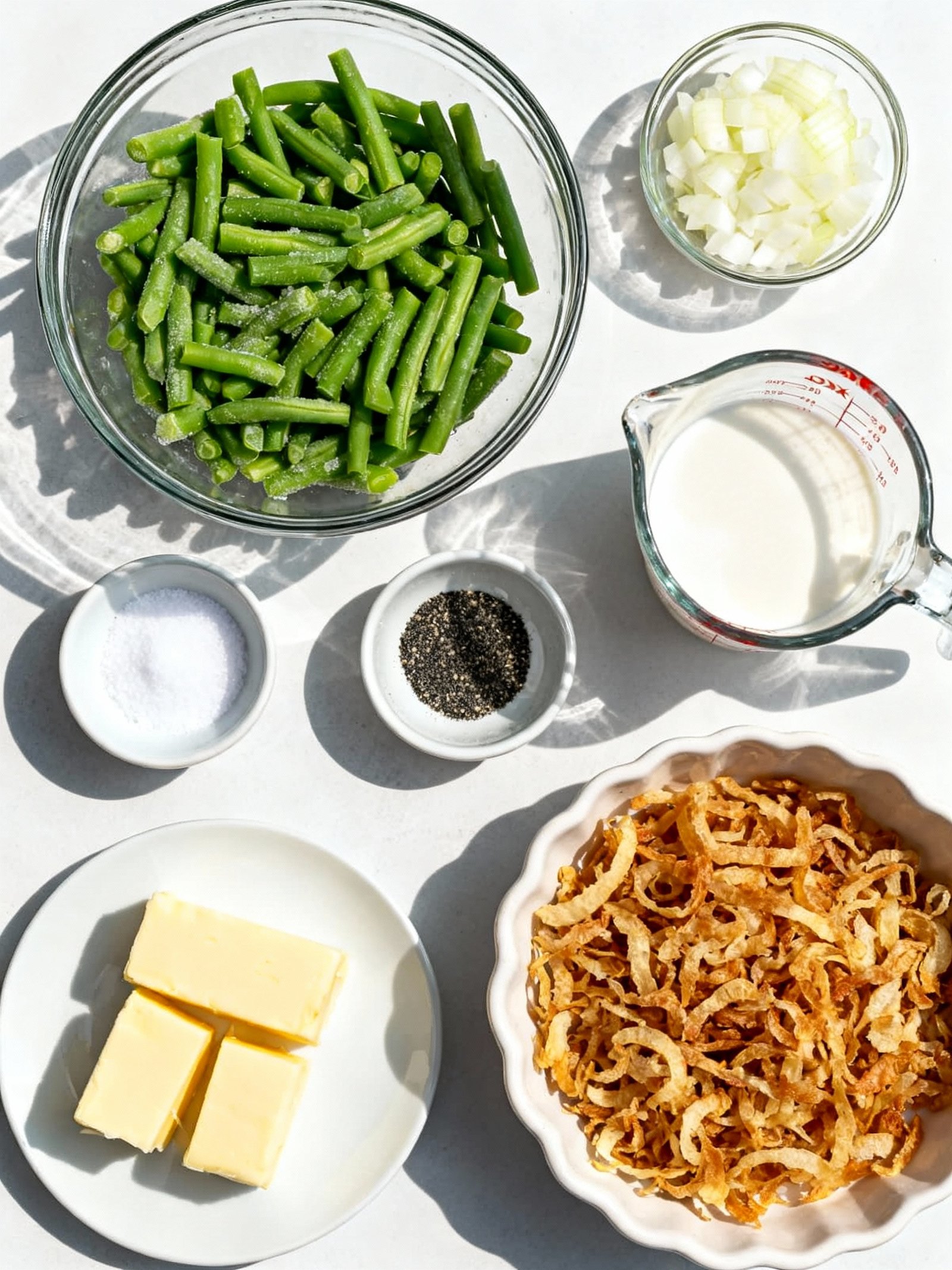 Green Bean Casserole ingredients