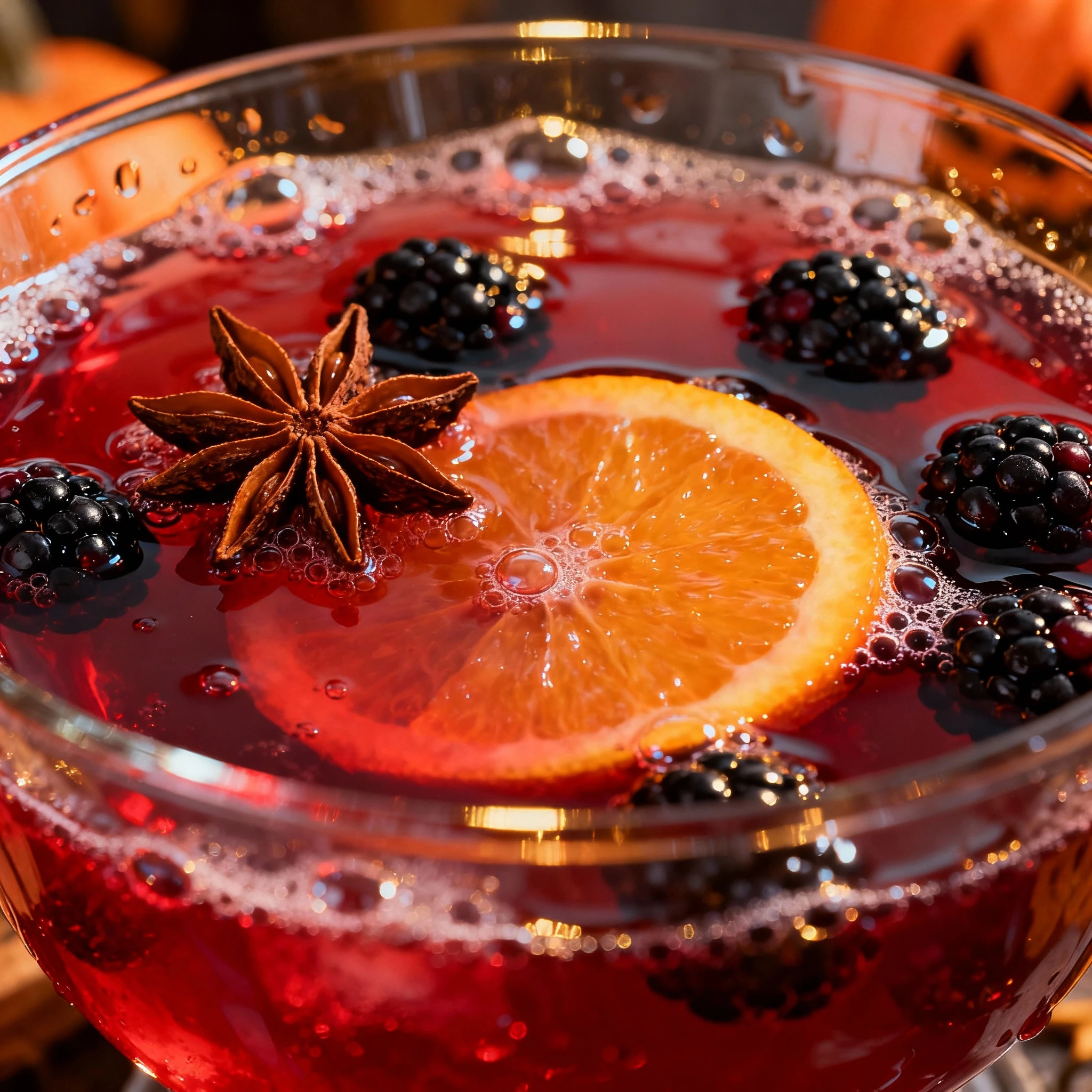 Halloween Punch! Brightly colored and bubbly - it can be made kid-friendly or spiked for adults. finished