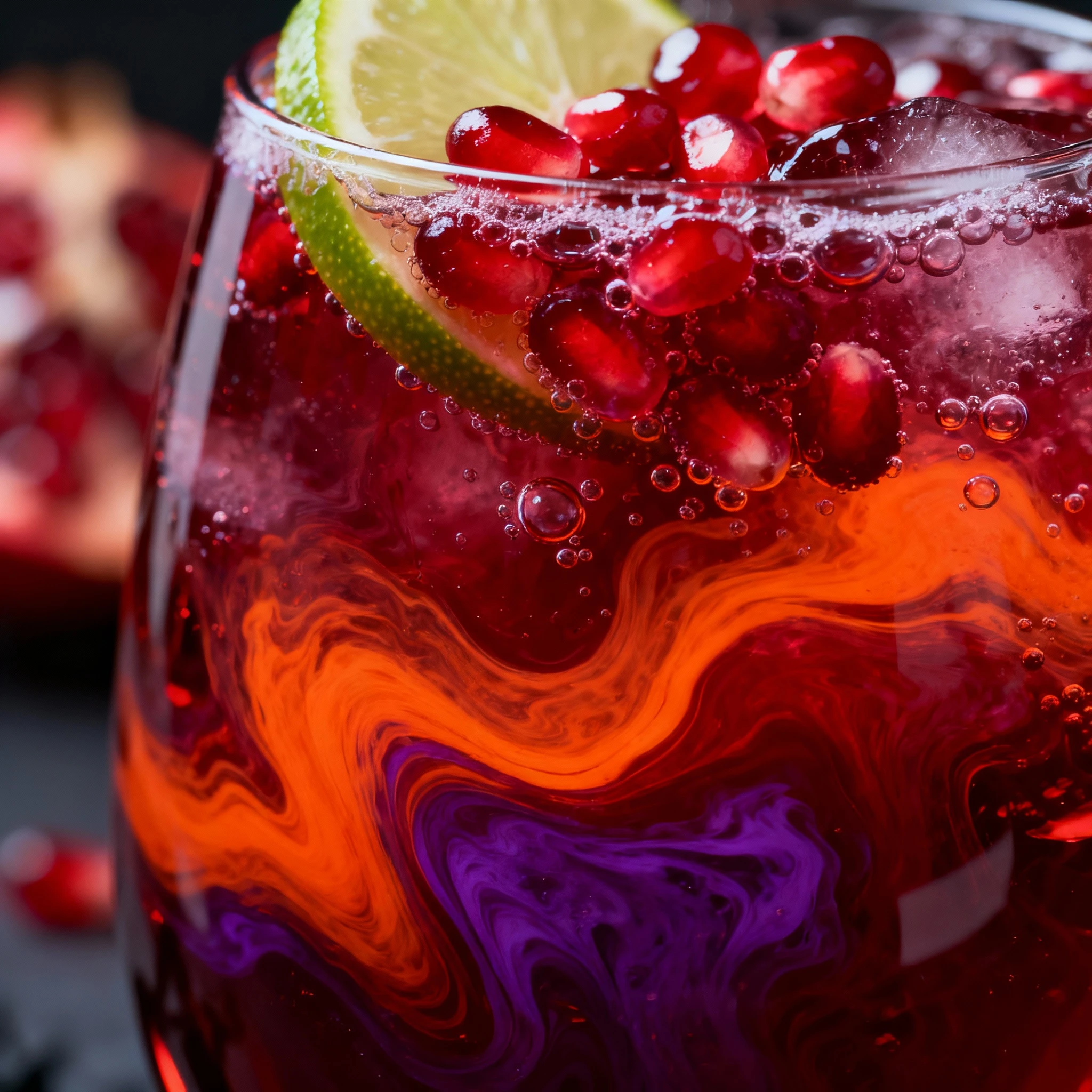 Halloween Punch! Brightly colored and bubbly - it can be made kid-friendly or spiked for adults. finished