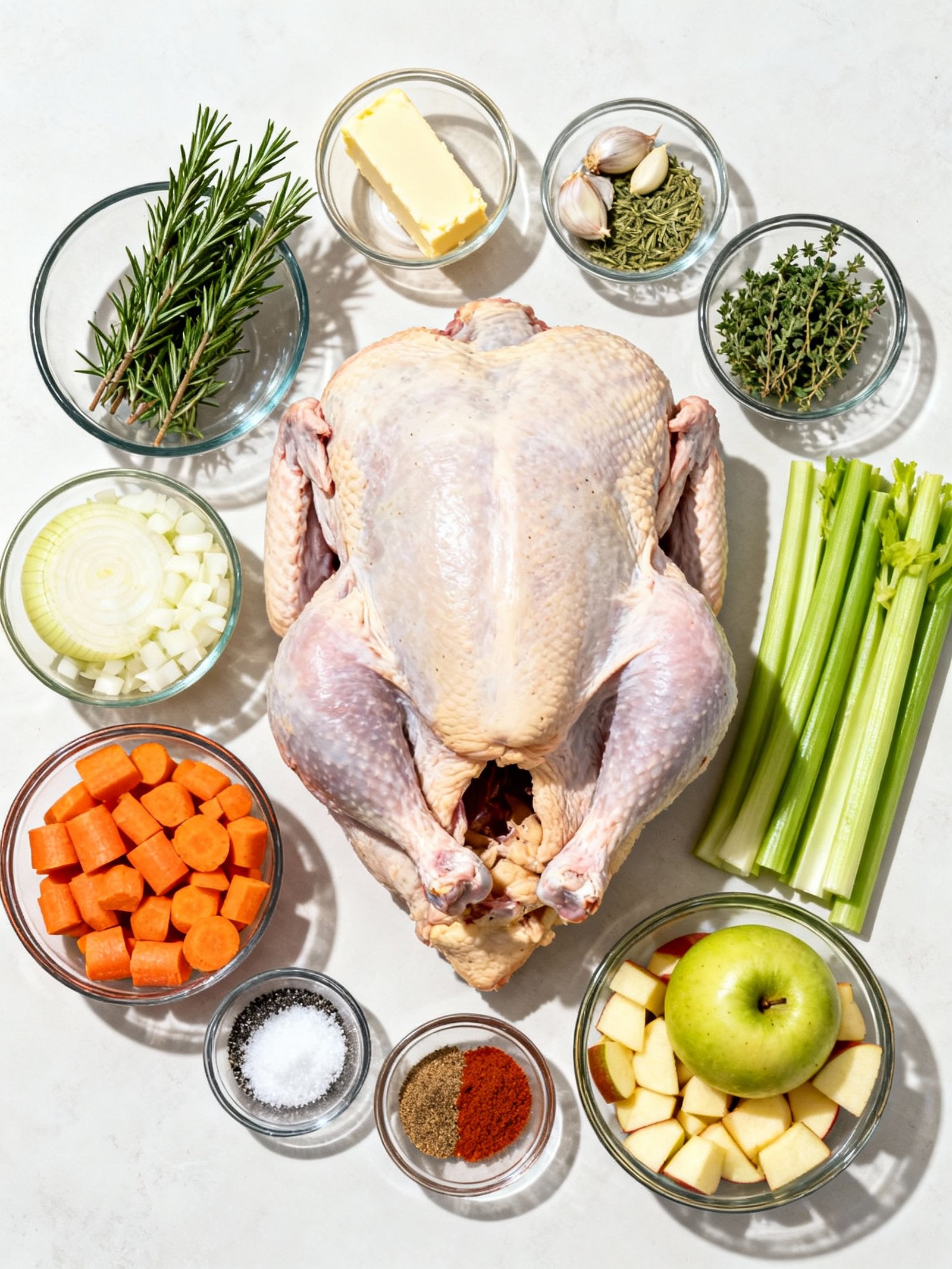 Herb-Butter Roast Turkey ingredients