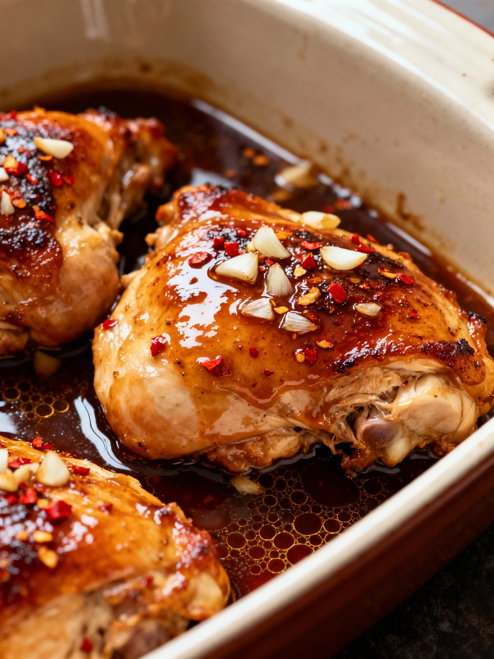 Honey Garlic Chicken Thighs finished