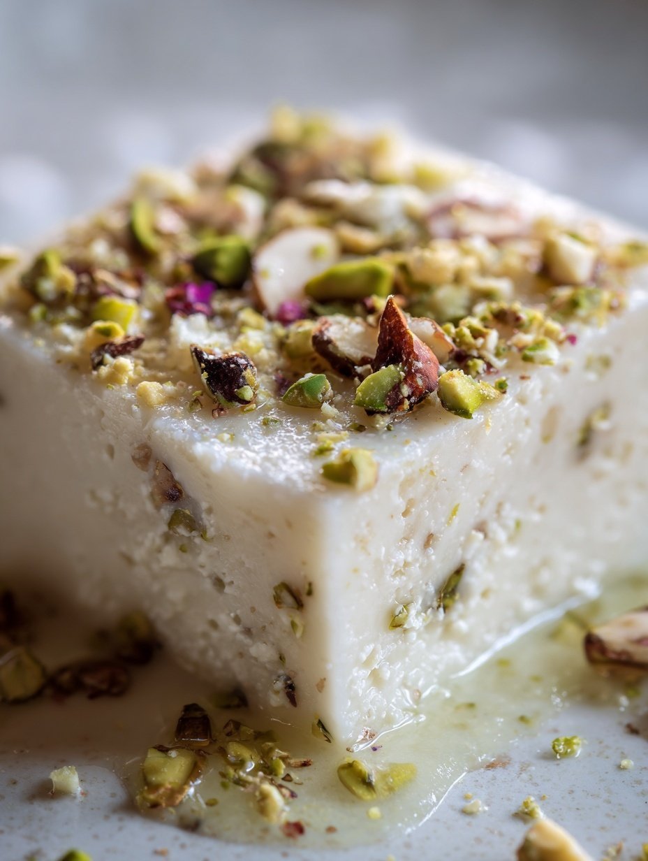 Ice Cream Burfi Recipe finished