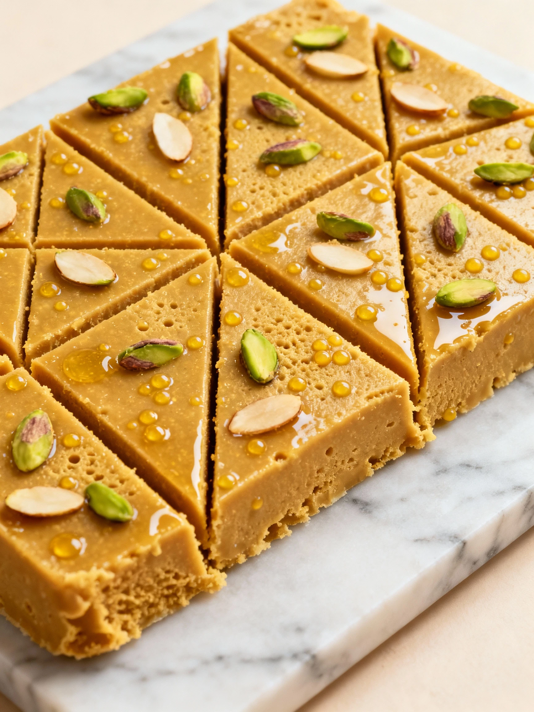Ice Cream Burfi Recipe finished