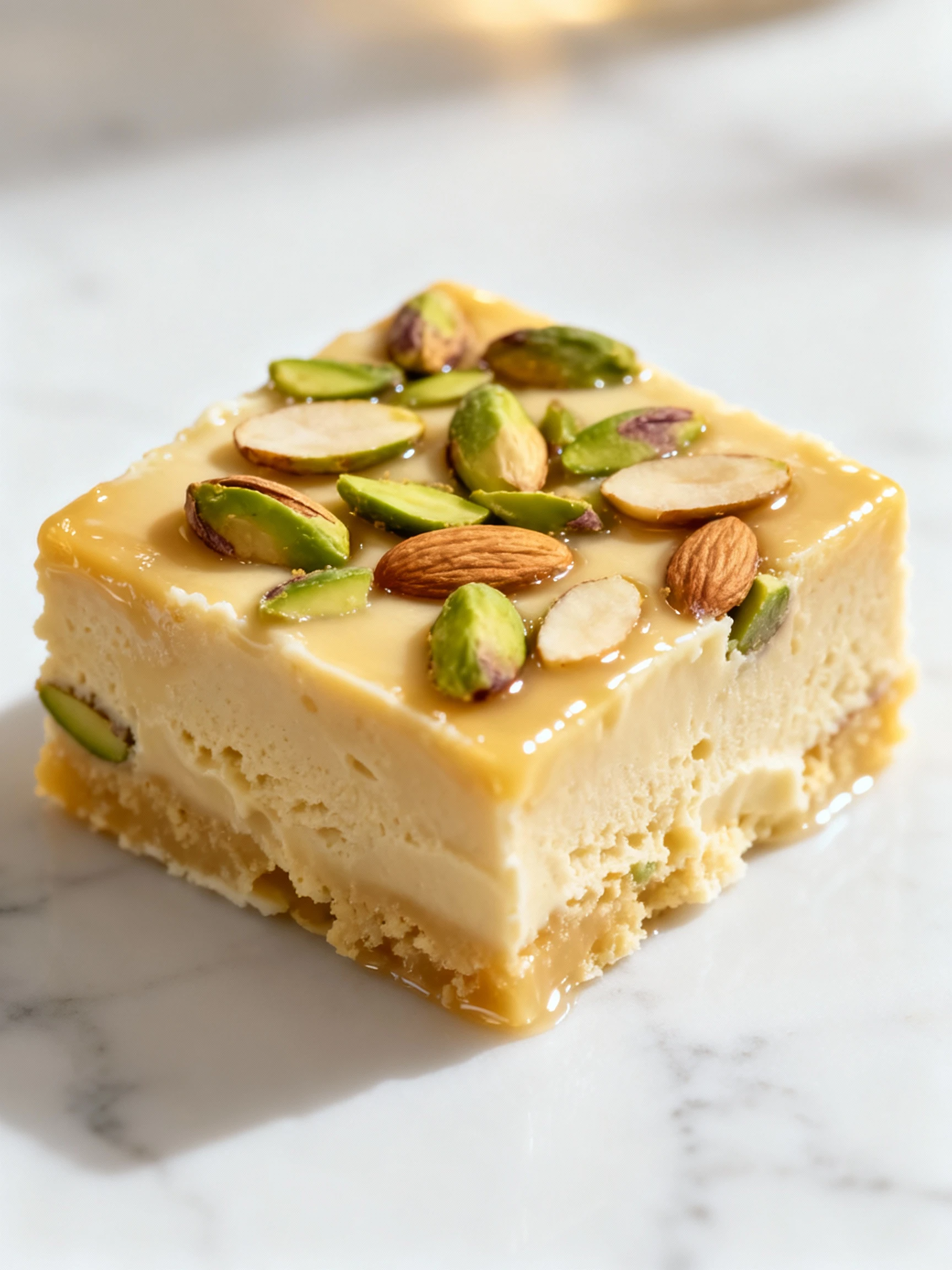 Ice Cream Burfi Recipe finished