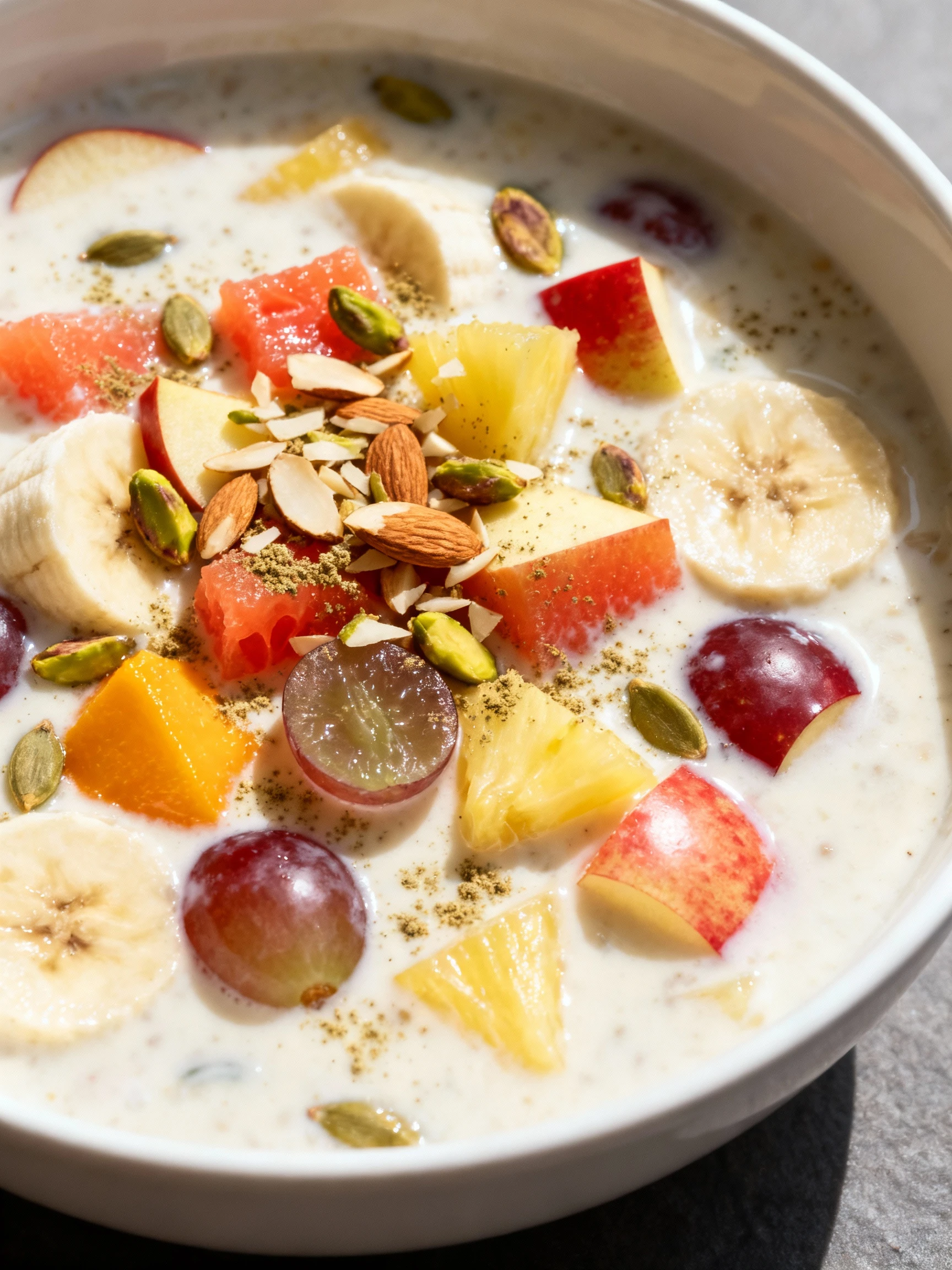 Instant Fruit Rabdi in Minutes! Custard Fruit Salad Recipe finished