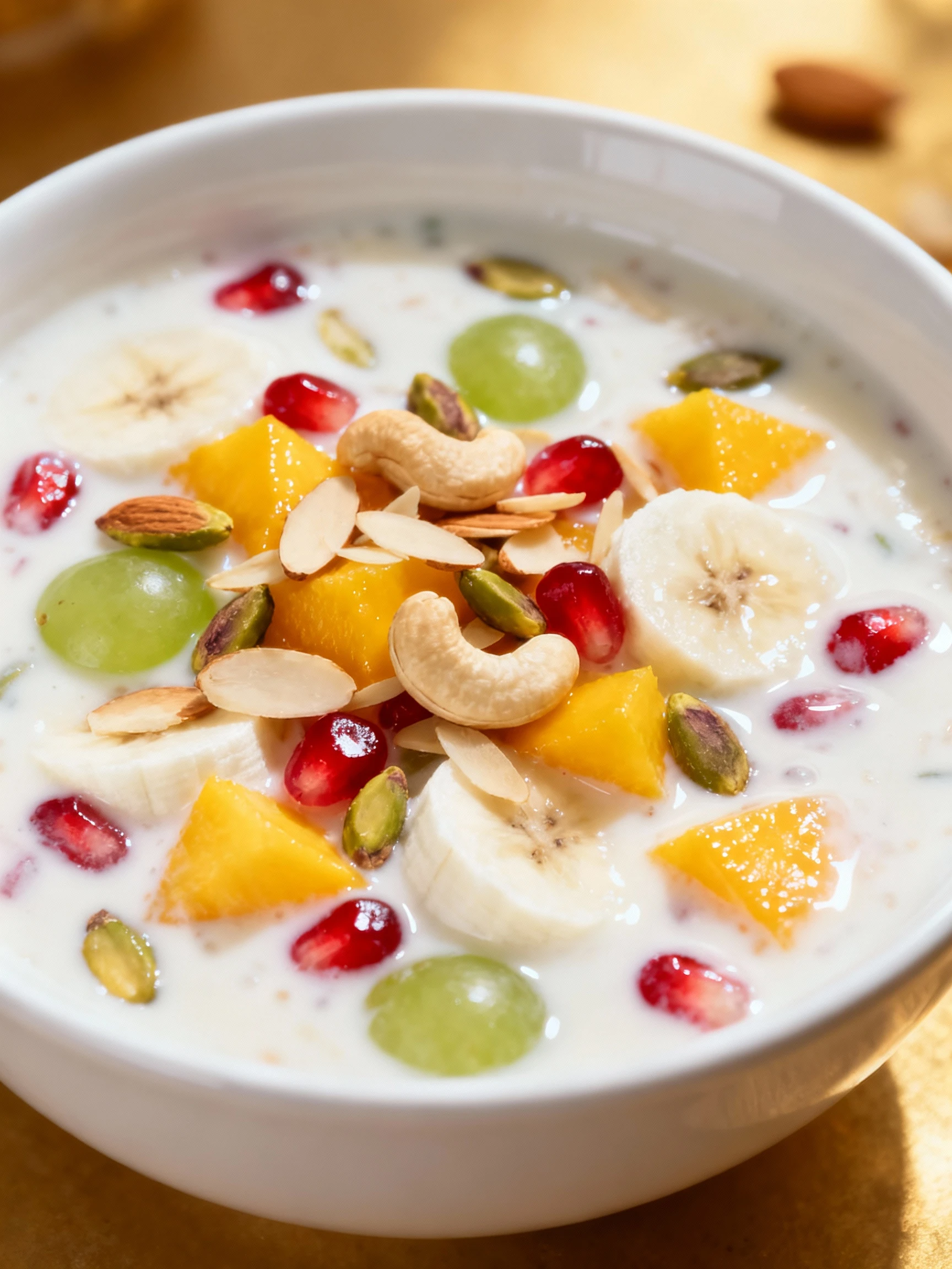 Instant Fruit Rabdi in Minutes! Custard Fruit Salad Recipe finished