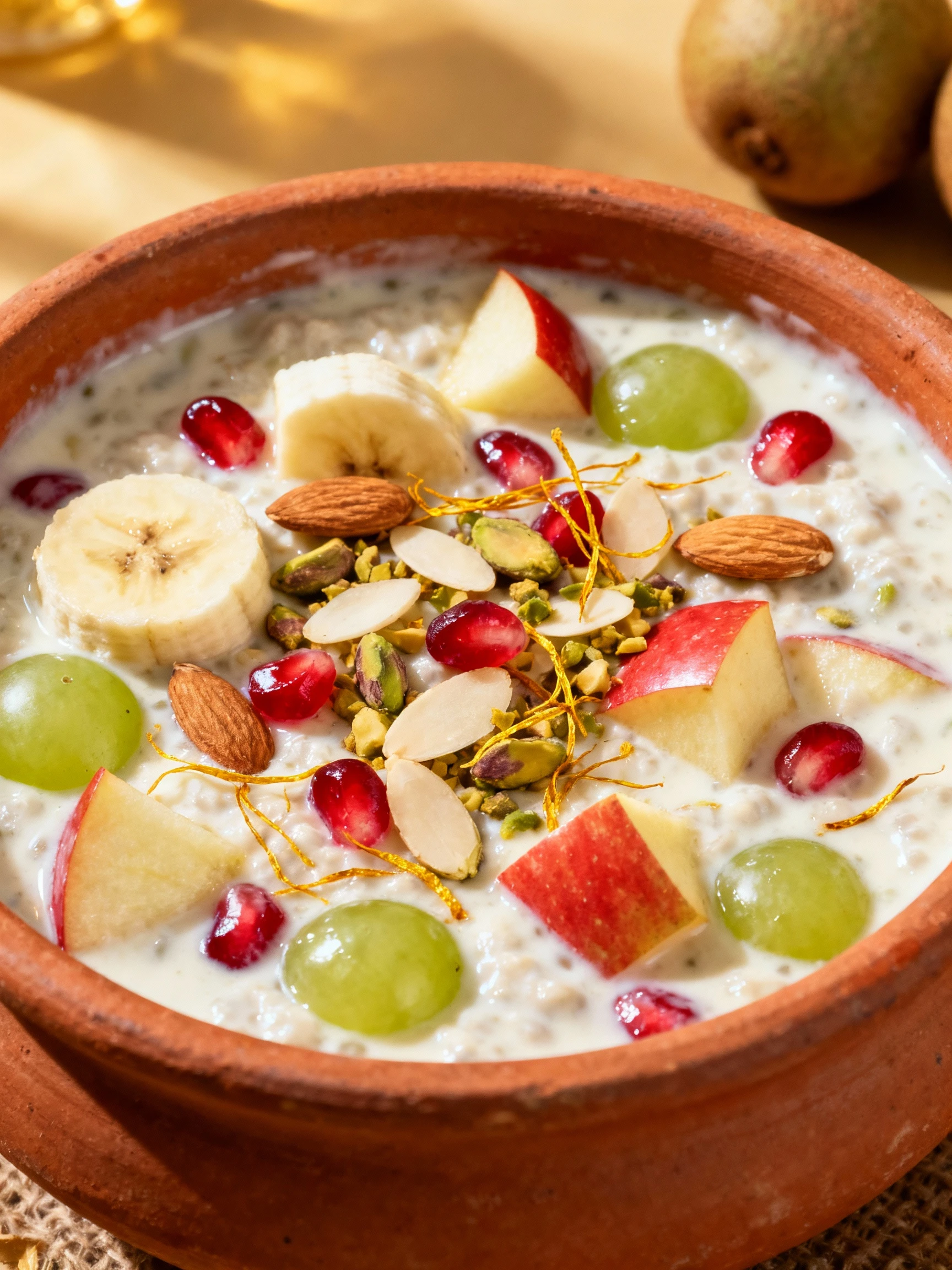Instant Fruit Rabdi in Minutes! Custard Fruit Salad Recipe finished