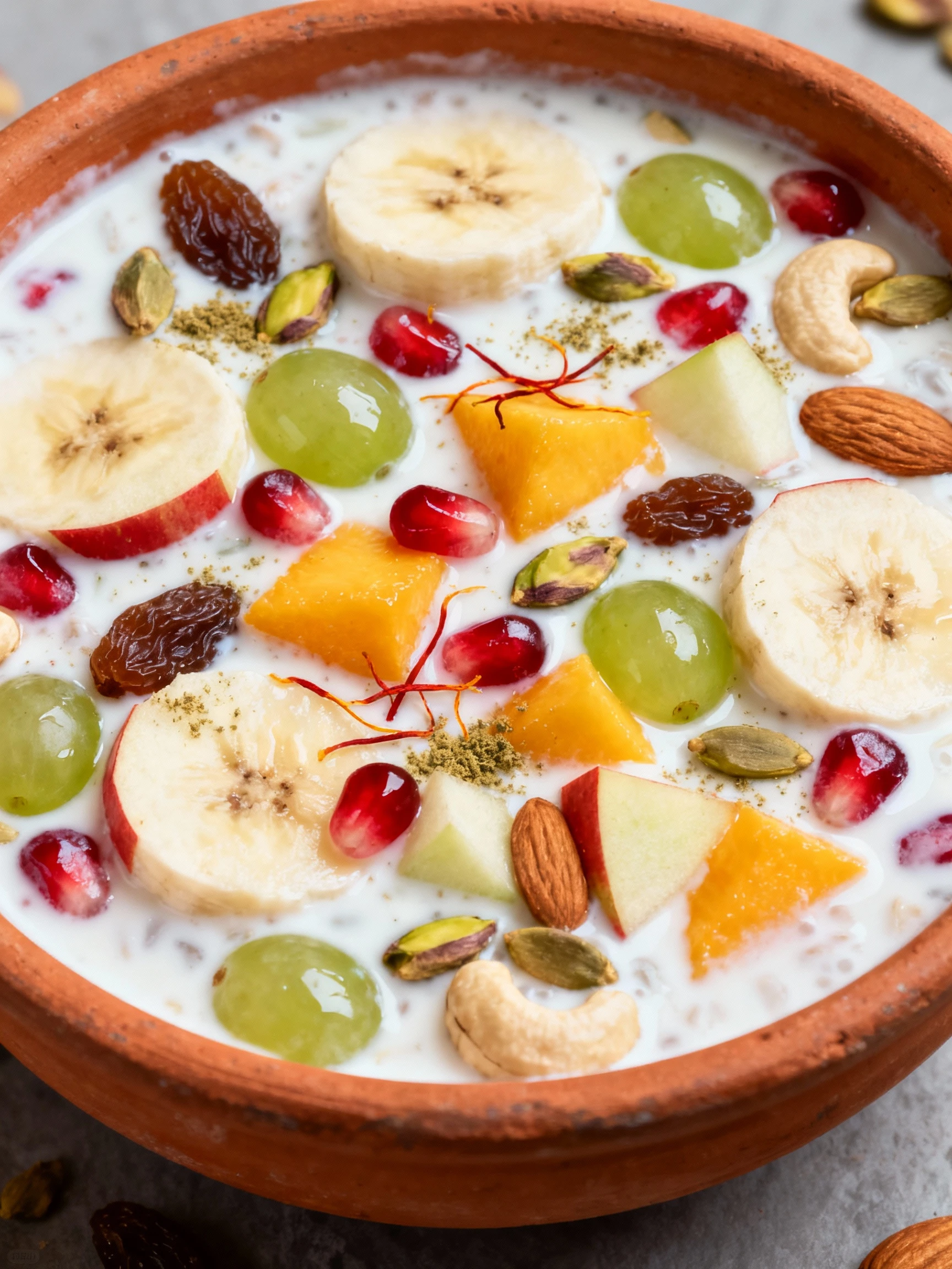 Instant Fruit Rabdi in Minutes! Custard Fruit Salad Recipe finished