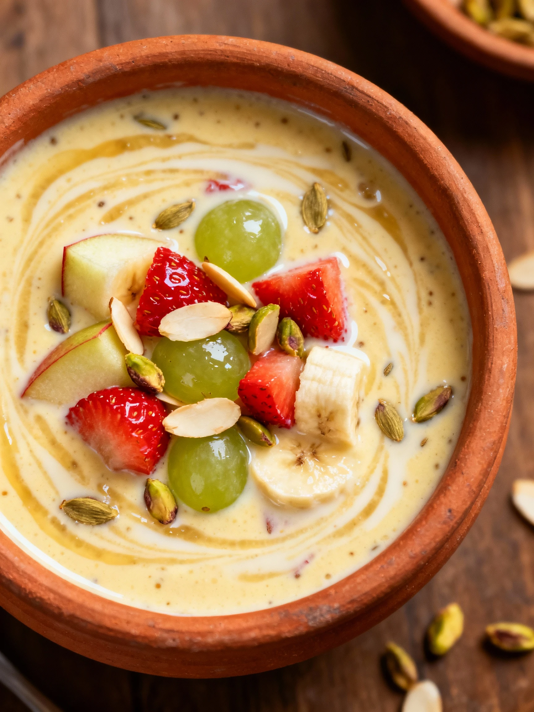 Instant Fruit Rabdi in Minutes! Custard Fruit Salad Recipe finished