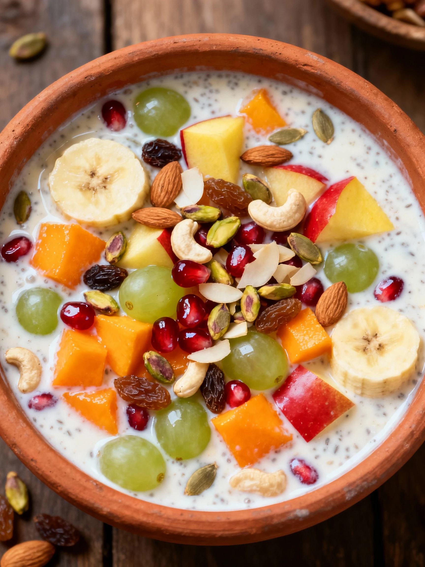 Instant Fruit Rabdi in Minutes! Custard Fruit Salad Recipe finished