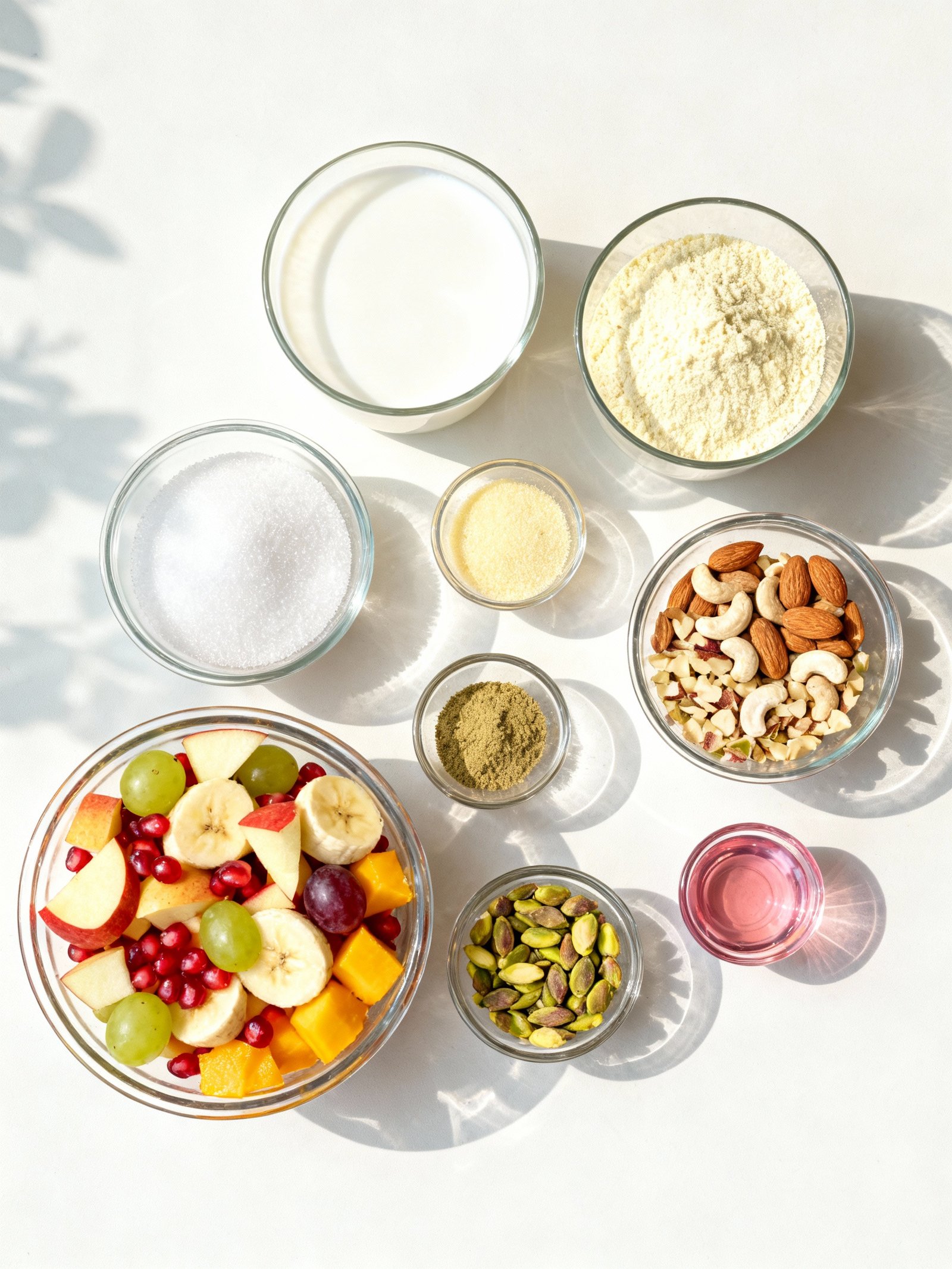 Instant Fruit Rabdi in Minutes! Custard Fruit Salad Recipe ingredients