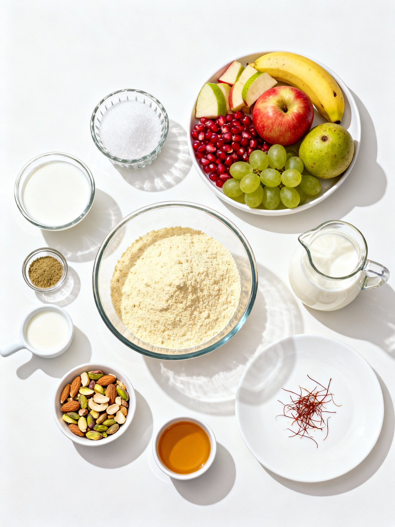 Instant Fruit Rabdi in Minutes! Custard Fruit Salad Recipe ingredients