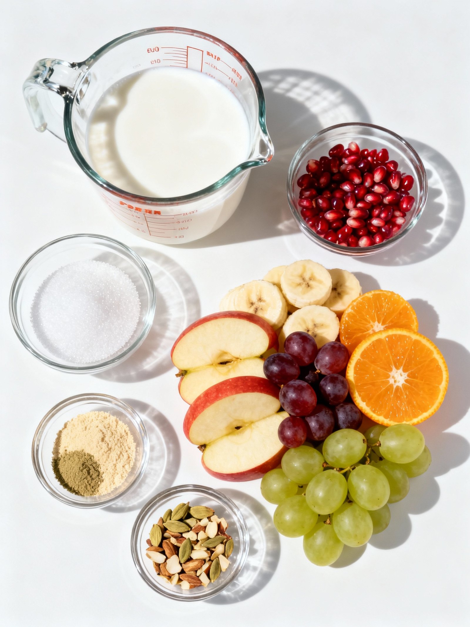 Instant Fruit Rabdi in Minutes! Custard Fruit Salad Recipe ingredients