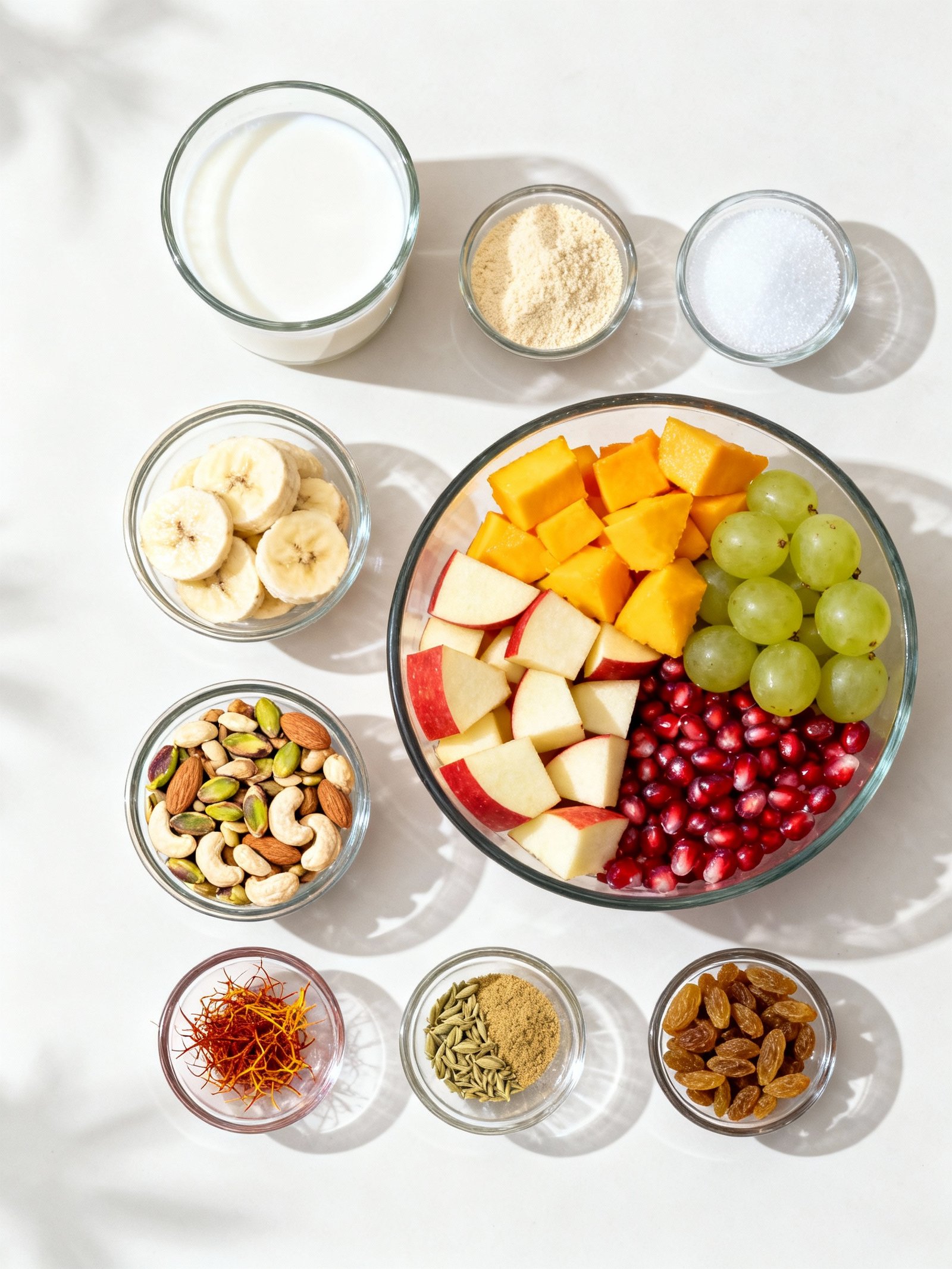 Instant Fruit Rabdi in Minutes! Custard Fruit Salad Recipe ingredients