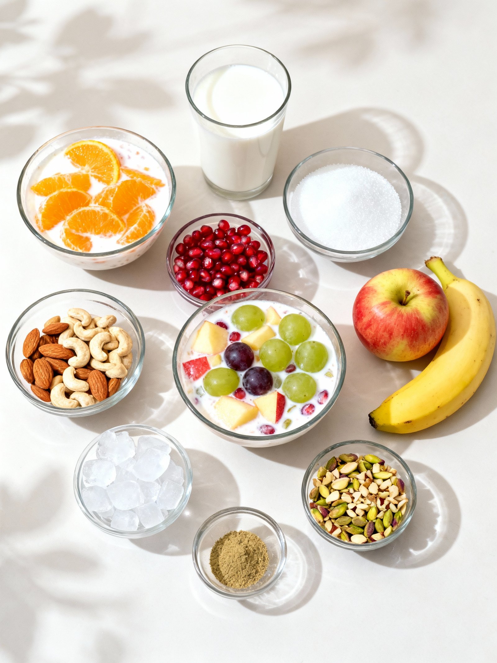 Instant Fruit Rabdi in Minutes! Custard Fruit Salad Recipe ingredients