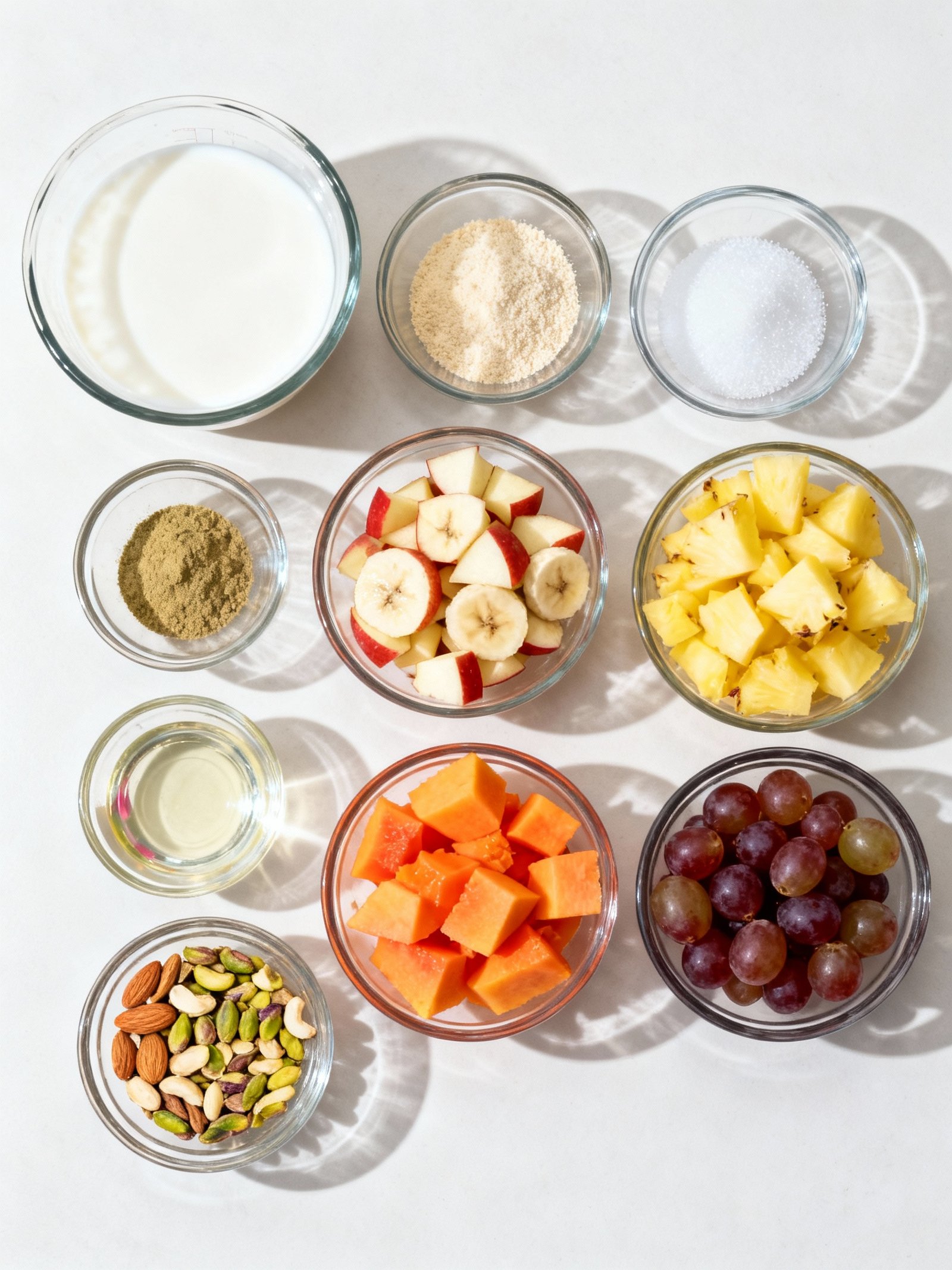 Instant Fruit Rabdi in Minutes! Custard Fruit Salad Recipe ingredients