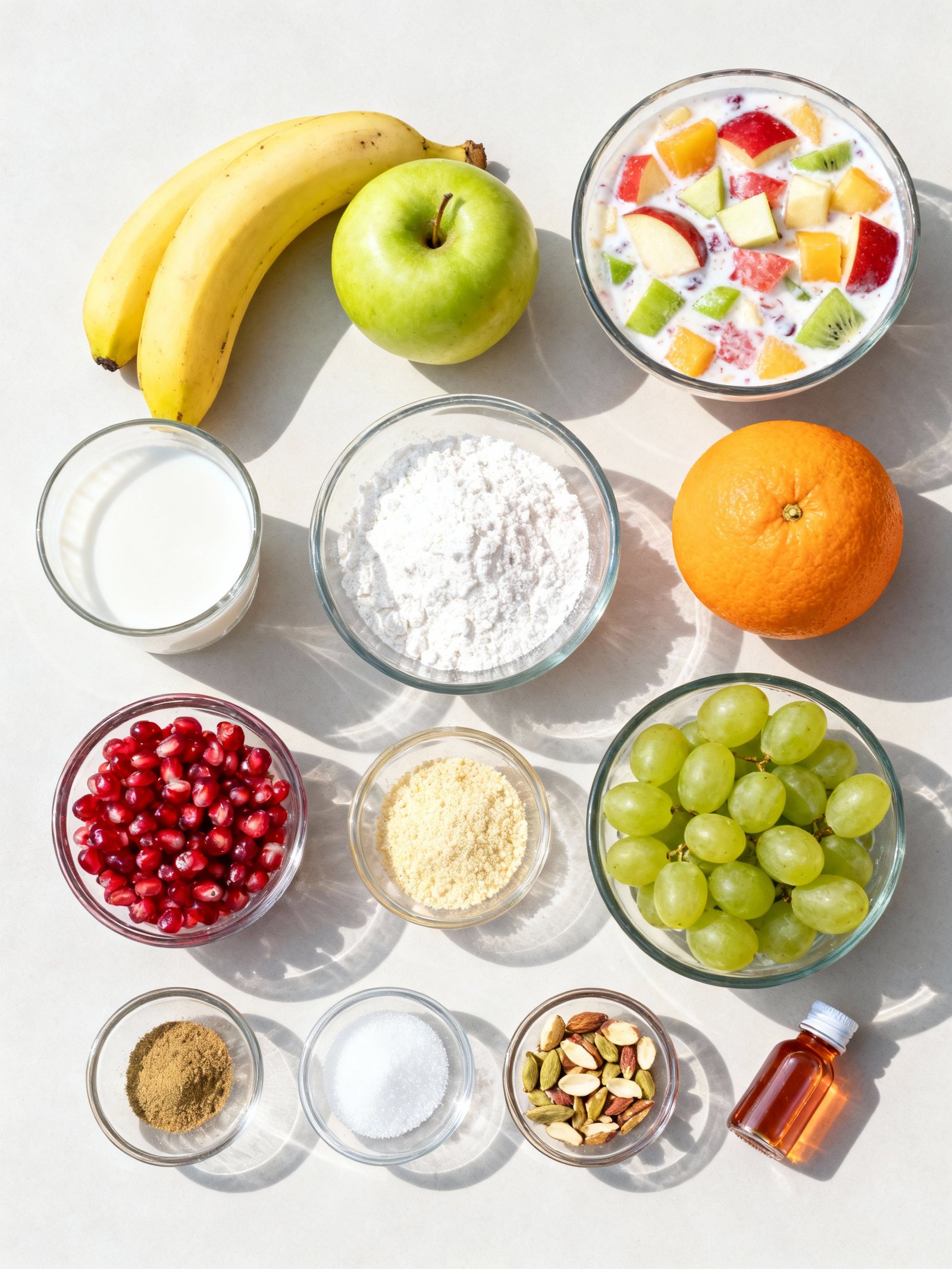 Instant Fruit Rabdi in Minutes! Custard Fruit Salad Recipe ingredients