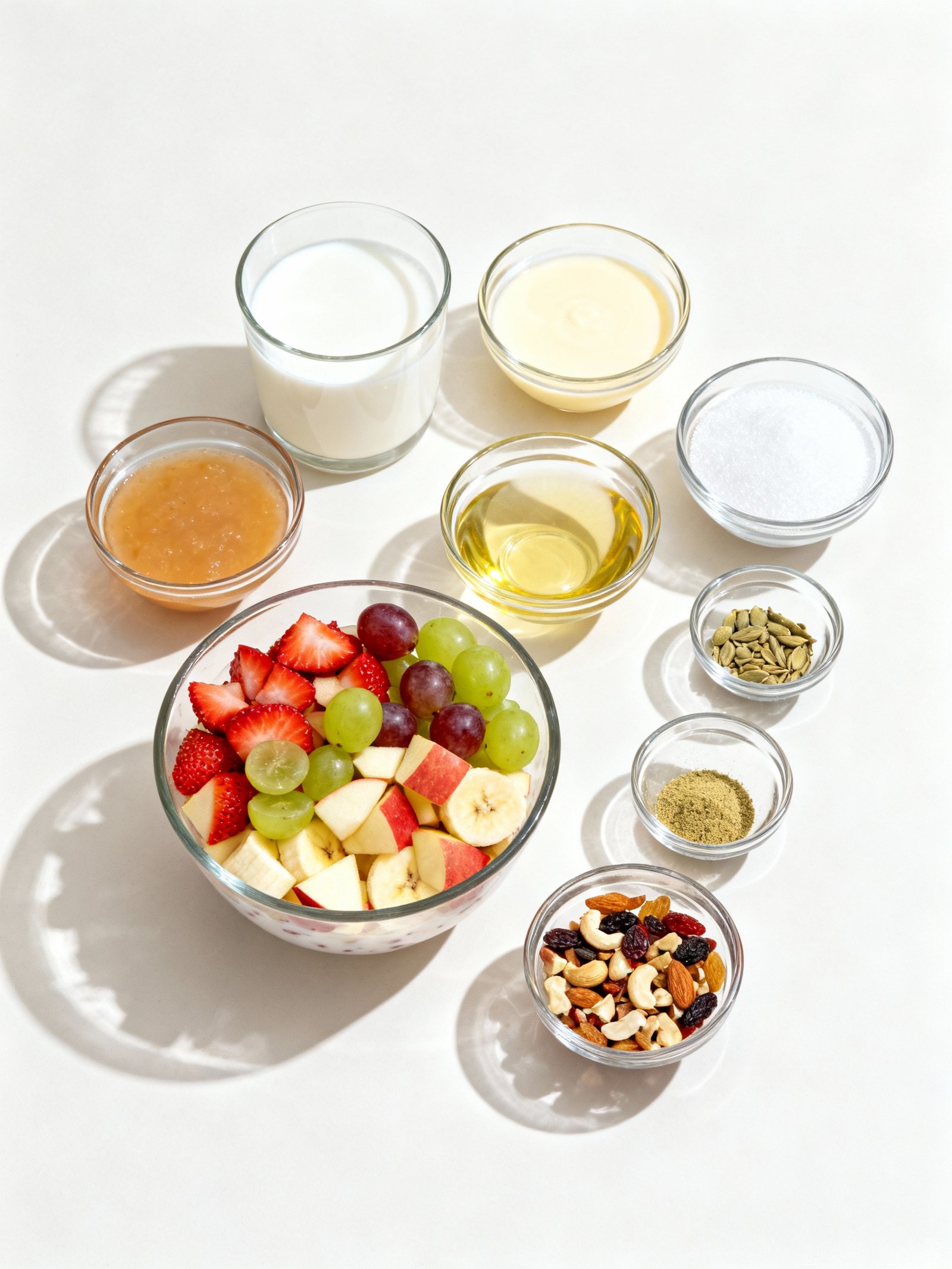 Instant Fruit Rabdi in Minutes! Custard Fruit Salad Recipe ingredients
