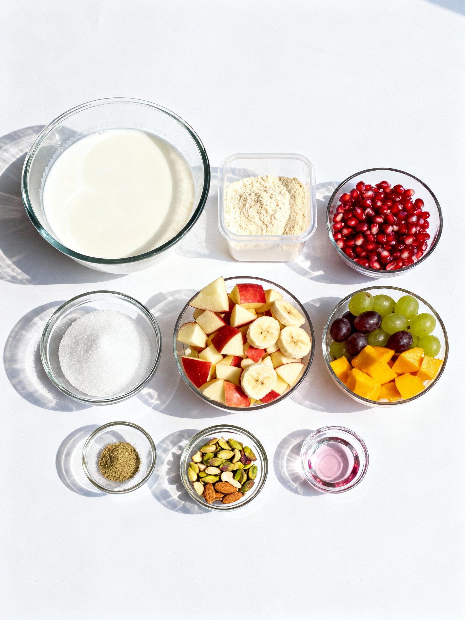 Instant Fruit Rabdi in Minutes! Custard Fruit Salad Recipe ingredients