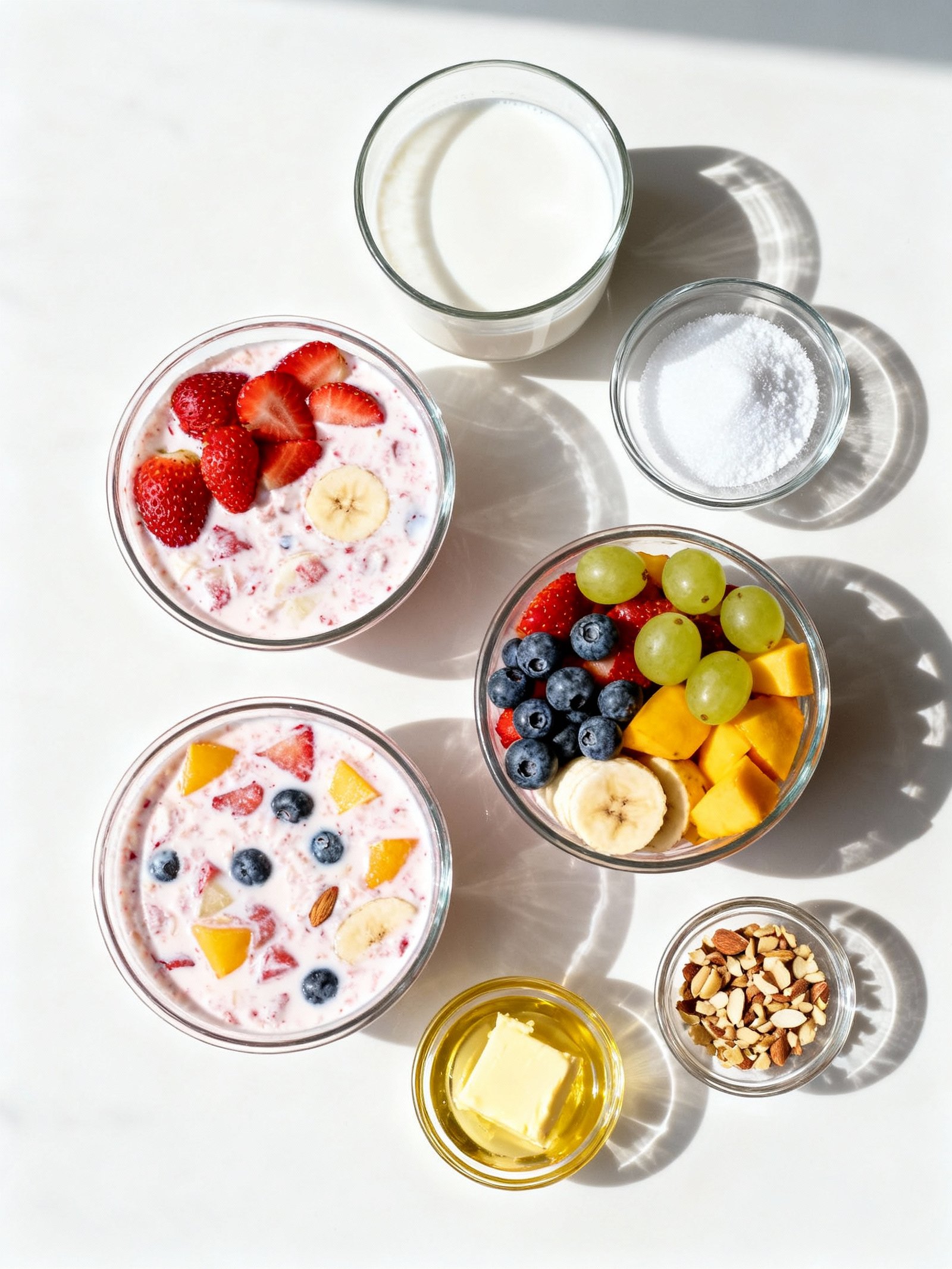 Instant Fruit Rabdi in Minutes! Custard Fruit Salad Recipe ingredients