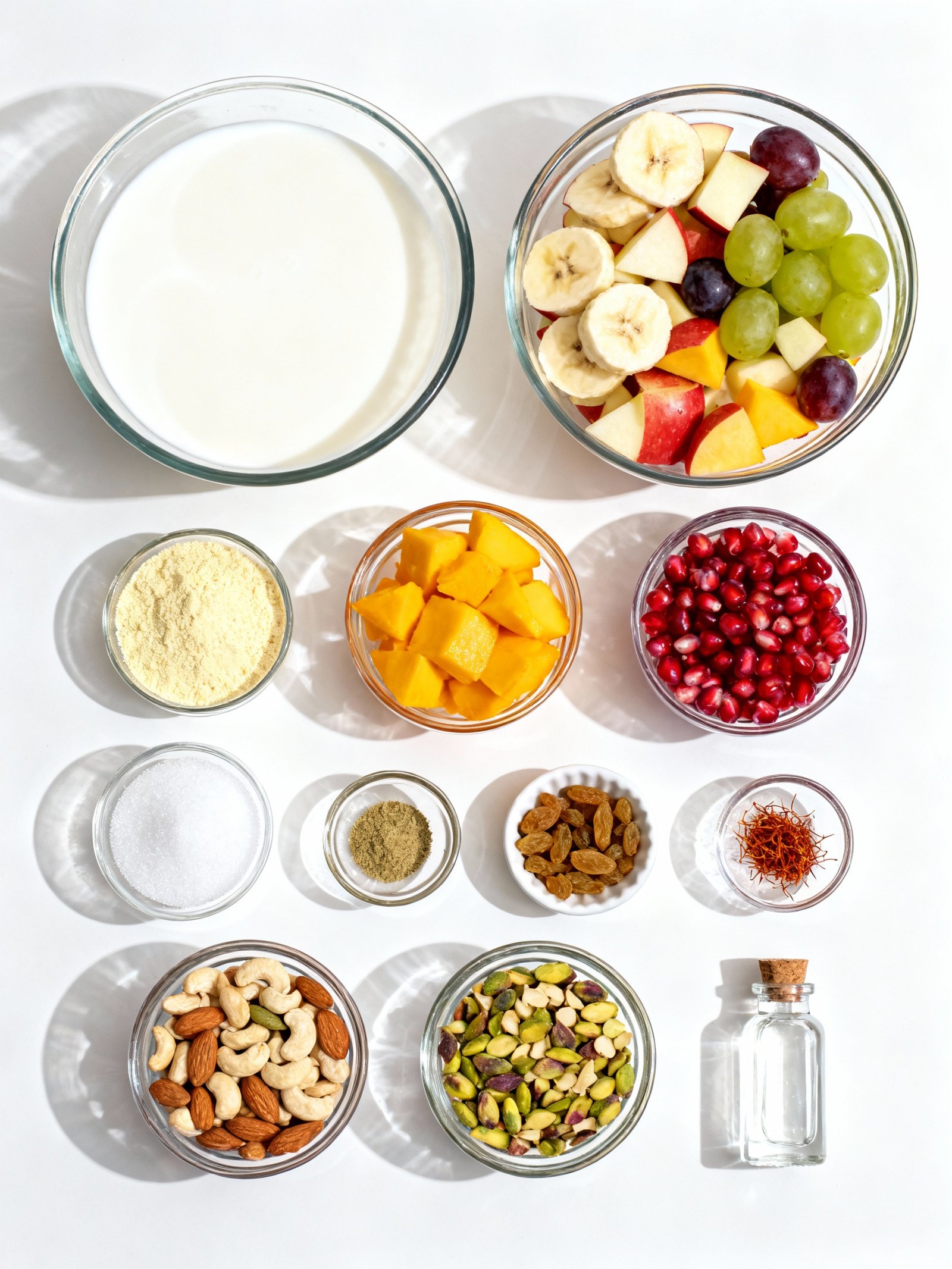 Instant Fruit Rabdi in Minutes! Custard Fruit Salad Recipe ingredients