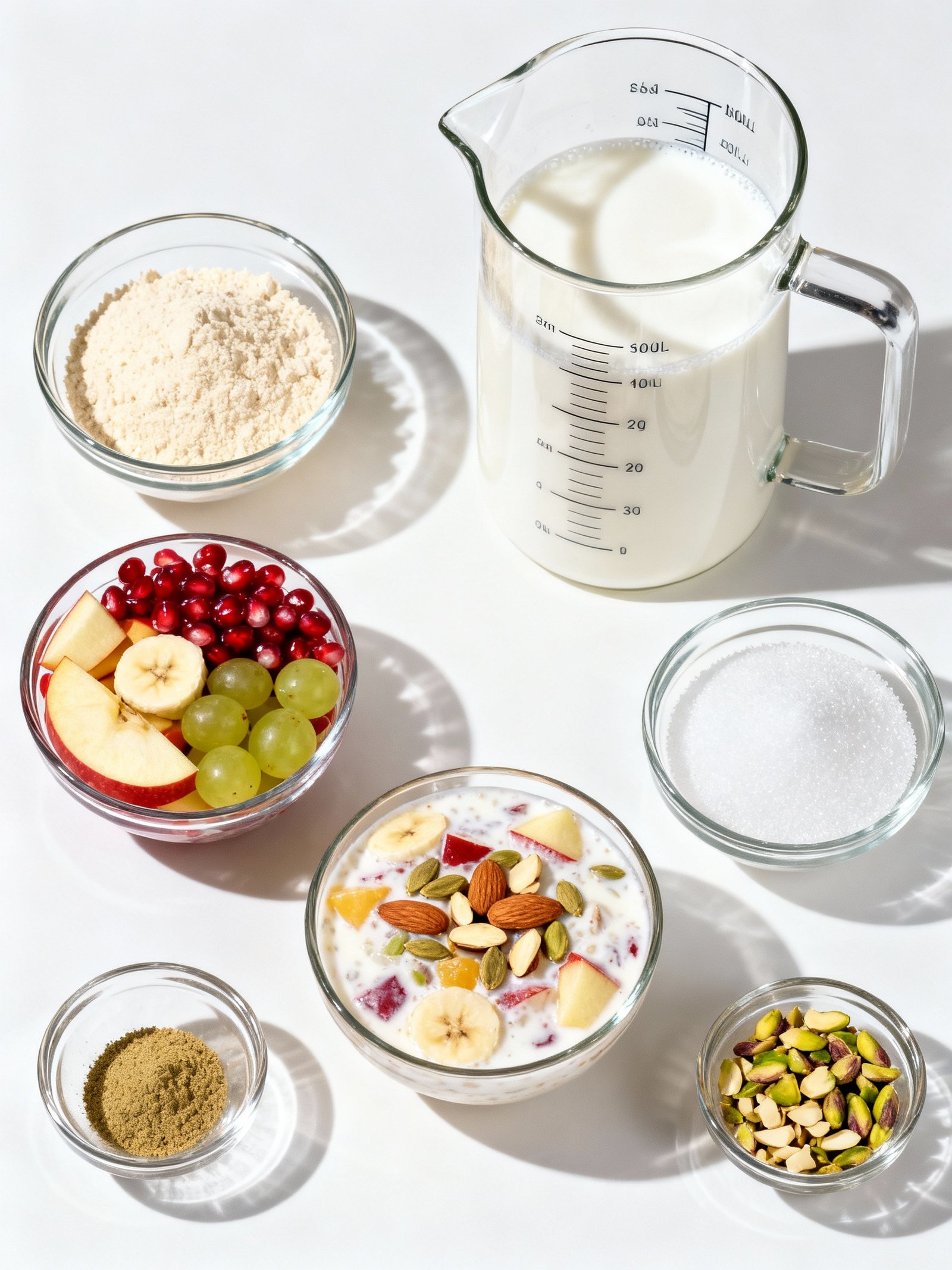 Instant Fruit Rabdi in Minutes! Custard Fruit Salad Recipe ingredients