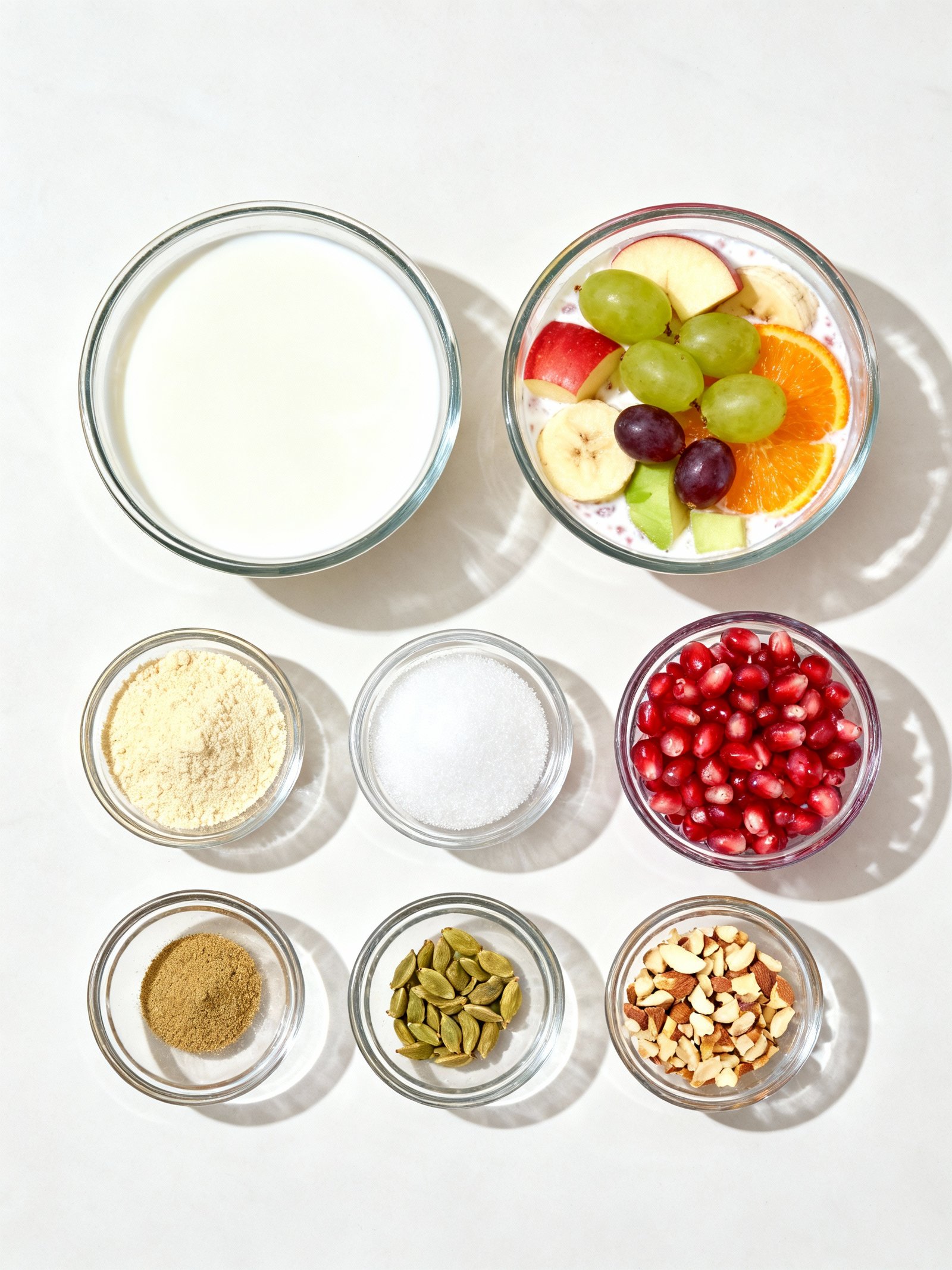 Instant Fruit Rabdi in Minutes! Custard Fruit Salad Recipe ingredients